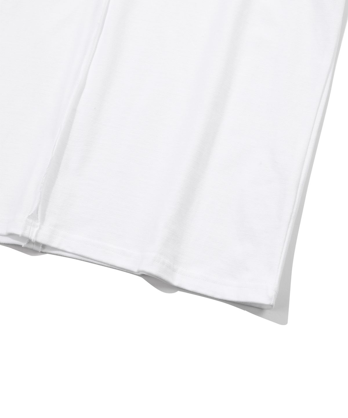 에피소드 언타이틀(EPISODE UNTITLED) POINT SNAP OPEN CUT  T-SHIRT_WHITE