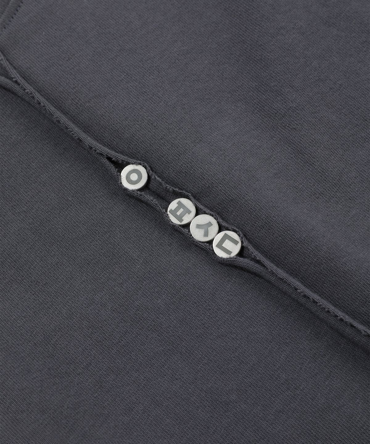 에피소드 언타이틀(EPISODE UNTITLED) POINT SNAP OPEN CUT  T-SHIRT_GRAY