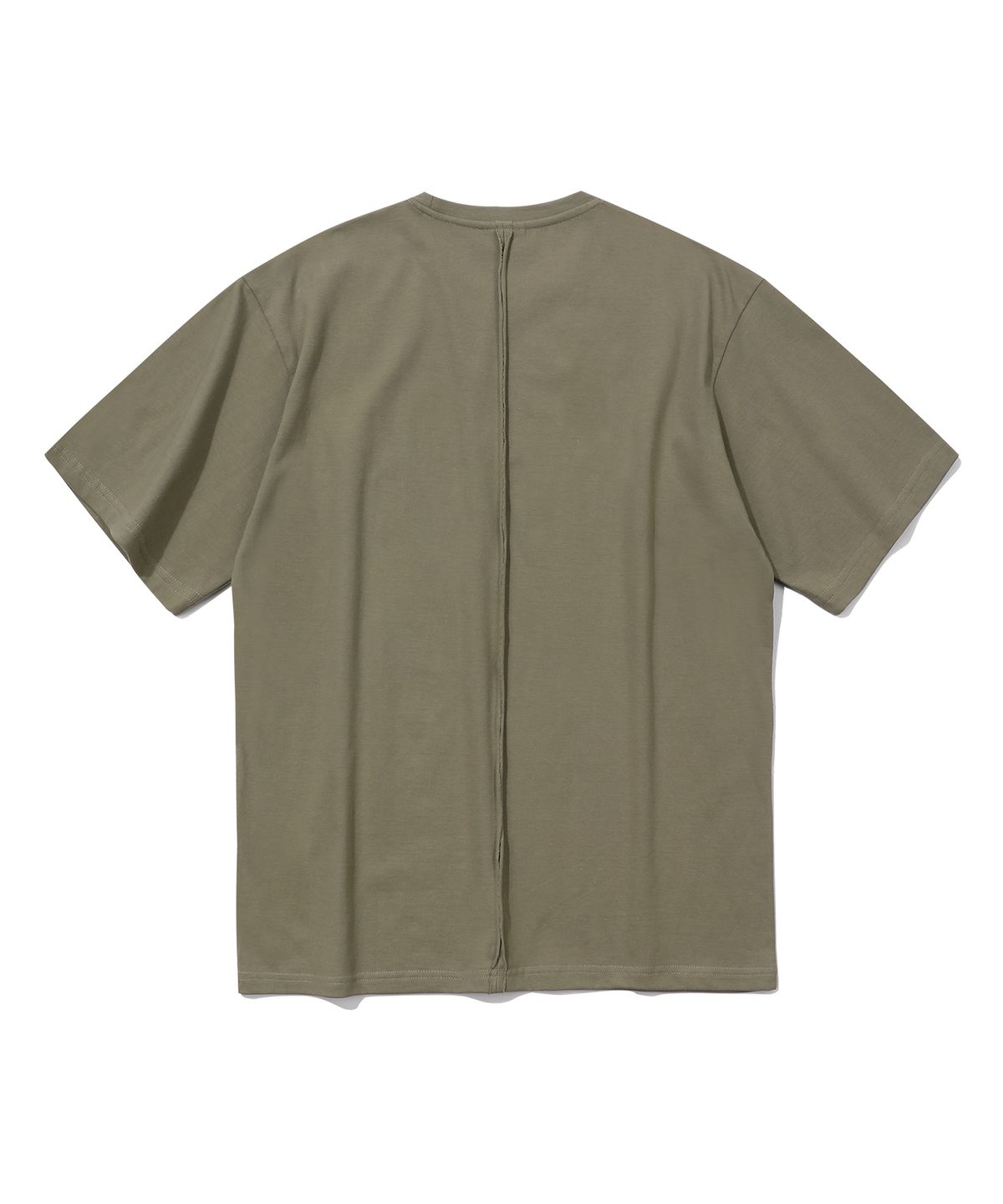 에피소드 언타이틀(EPISODE UNTITLED) POINT SNAP OPEN CUT  T-SHIRT_OLIVE