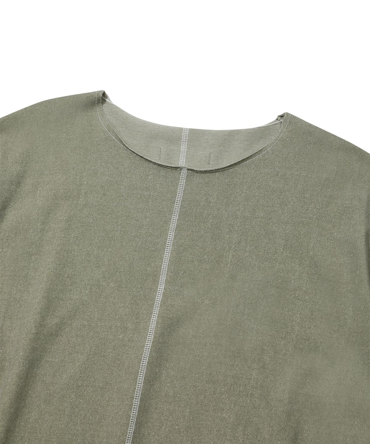에피소드 언타이틀(EPISODE UNTITLED) PATCH NEEDLE STITCH T-SHIRT_KHAKI