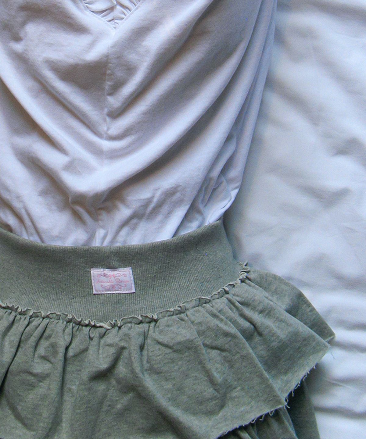 론론(RONRON) CANCAN RUFFLE PANTSKIRT GREY