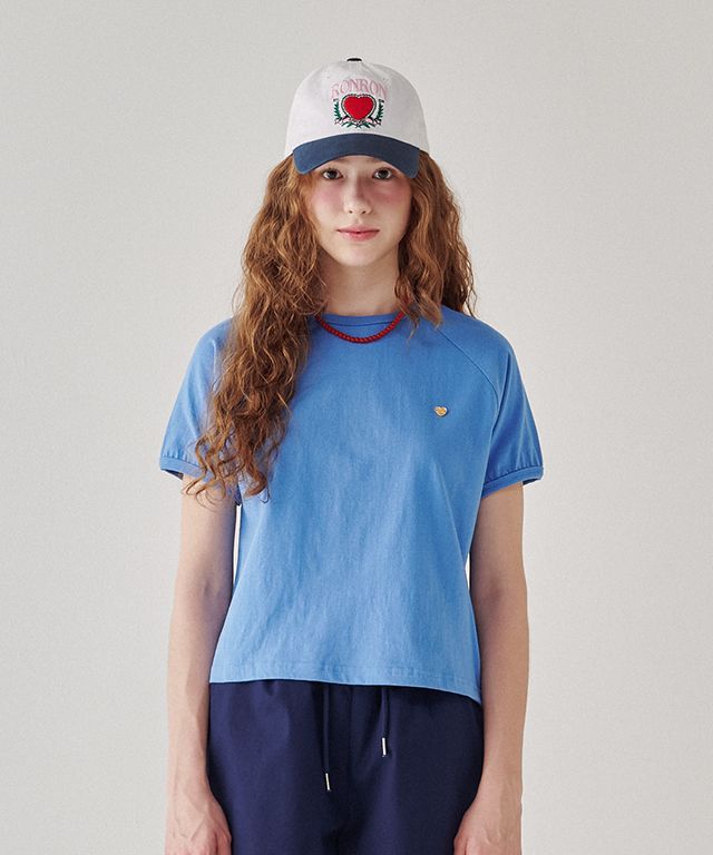 ★2024SS新作★RONRON★HEART LAUREL BALL CAP MUSINSA | RONRON HEART LAUREL BALL CAP BLUE