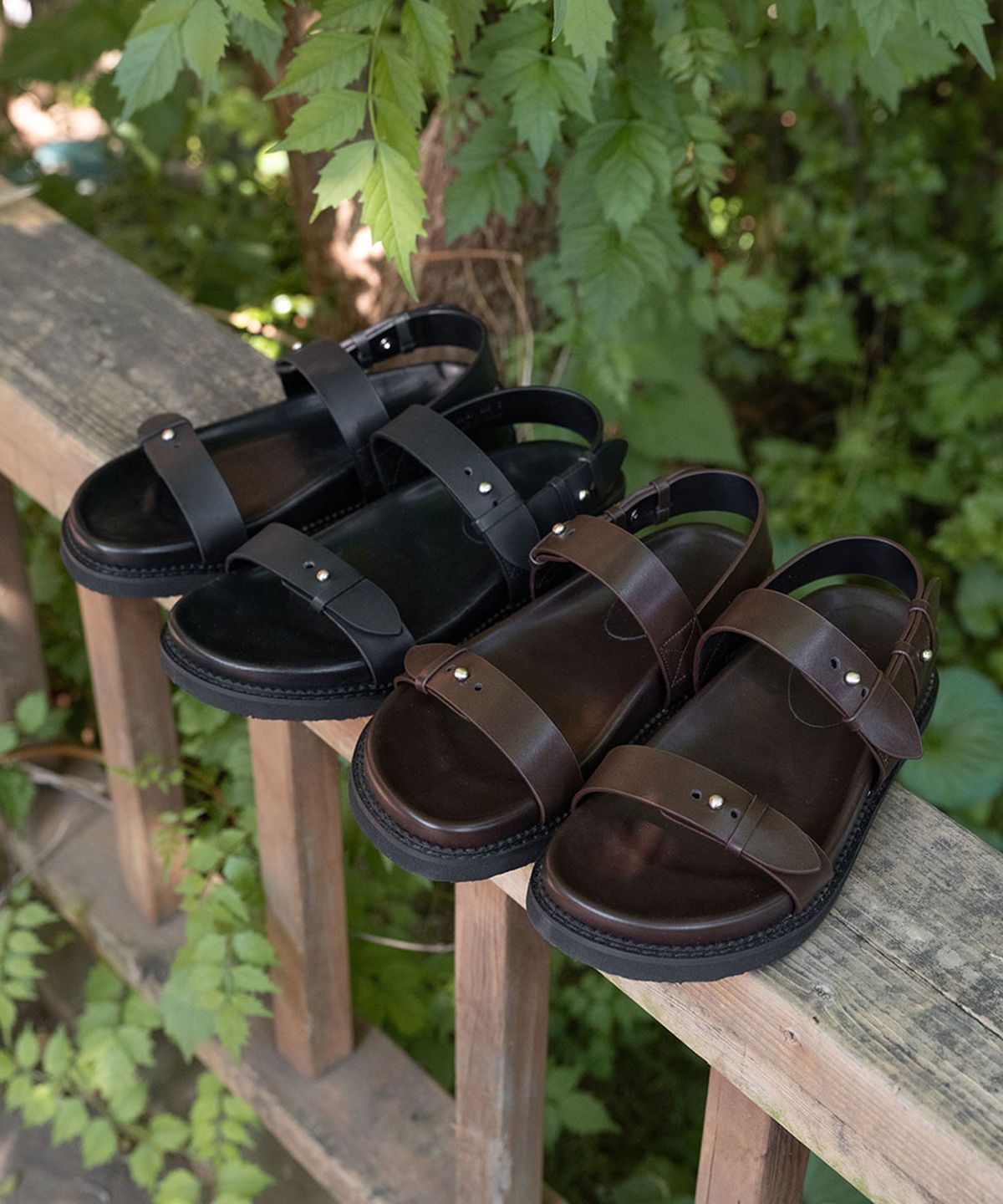 에펠클래식(EIFFELCLASSIC) Bella Strap Sandals_ black,brown 벨라 스트랩 샌들 4cm