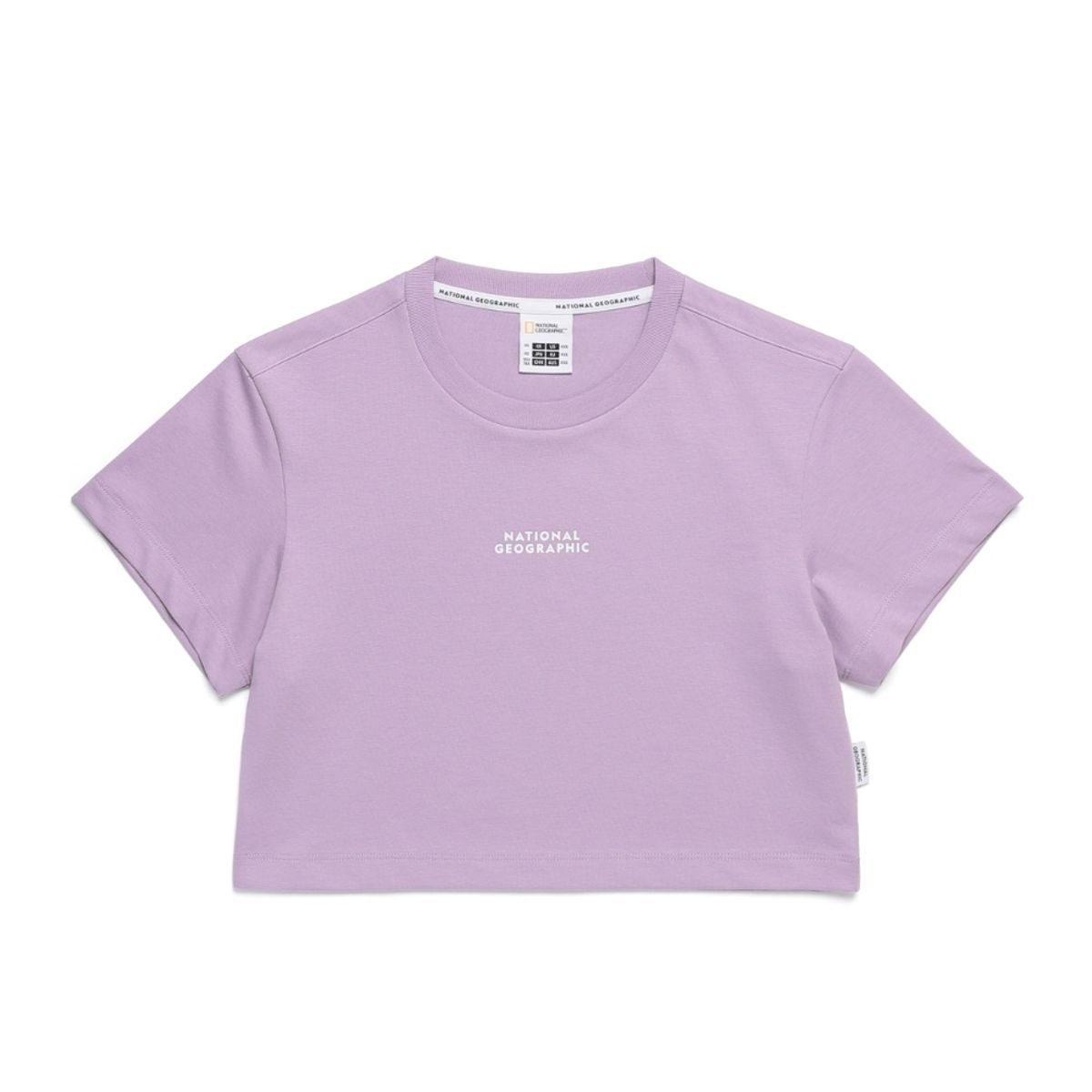 내셔널지오그래픽(NATIONALGEOGRAPHIC) N242WTS100 여성 크롭 반팔 티셔츠 LAVENDER