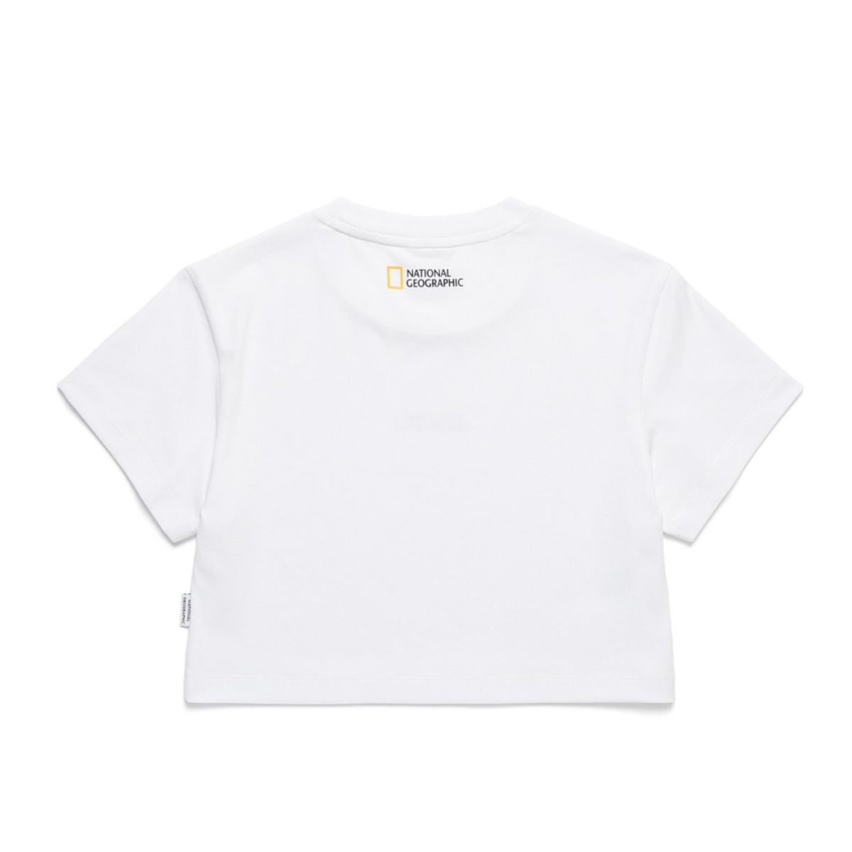 내셔널지오그래픽(NATIONALGEOGRAPHIC) N242WTS100 여성 크롭 반팔 티셔츠 WHITE