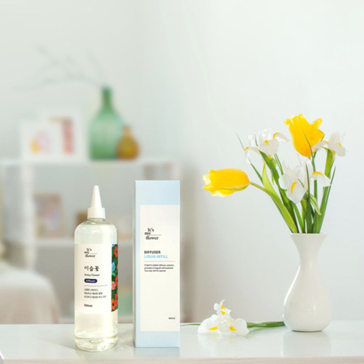 잇츠마이플라워(ITSMYFLOWER) 실내 대용량 디퓨저 리필 방향제 500ml [ 공병&스틱 무료증정 ]