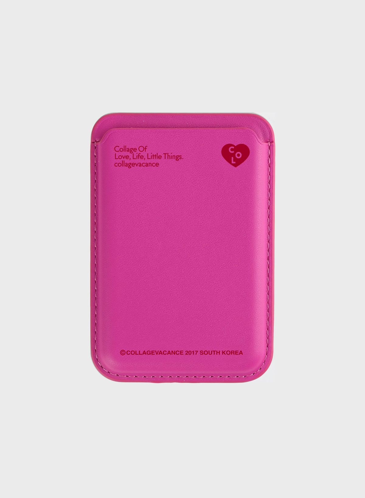 꼴라주바캉스(COLLAGEVACANCE) Heart Logo MagSafe Card Wallet (맥세이프 카드지갑)-3type