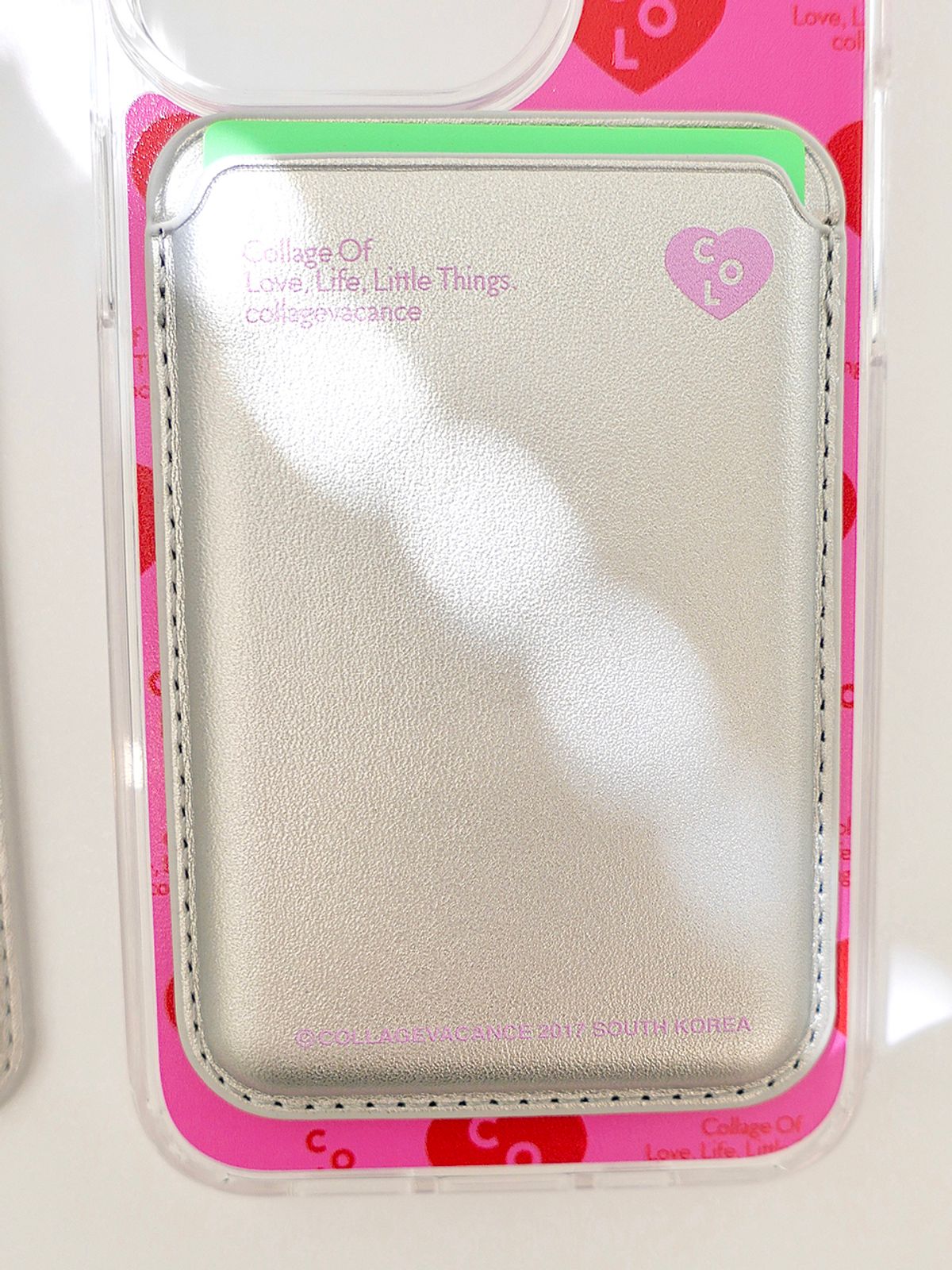 꼴라주바캉스(COLLAGEVACANCE) Heart Logo MagSafe Card Wallet (맥세이프 카드지갑)-3type