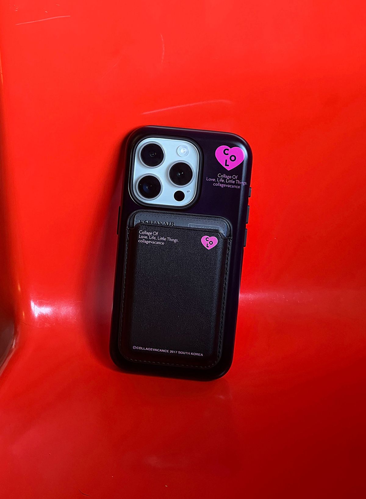 꼴라주바캉스(COLLAGEVACANCE) Heart Logo MagSafe Bumper Case (폰케이스)-2color