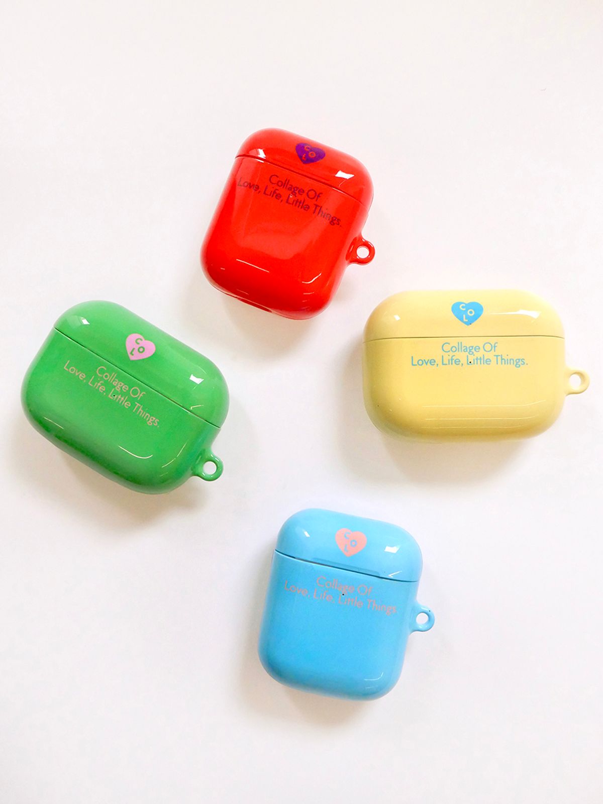꼴라주바캉스(COLLAGEVACANCE) Heart Logo Airpods Case _ver.2 (에어팟케이스)-4color