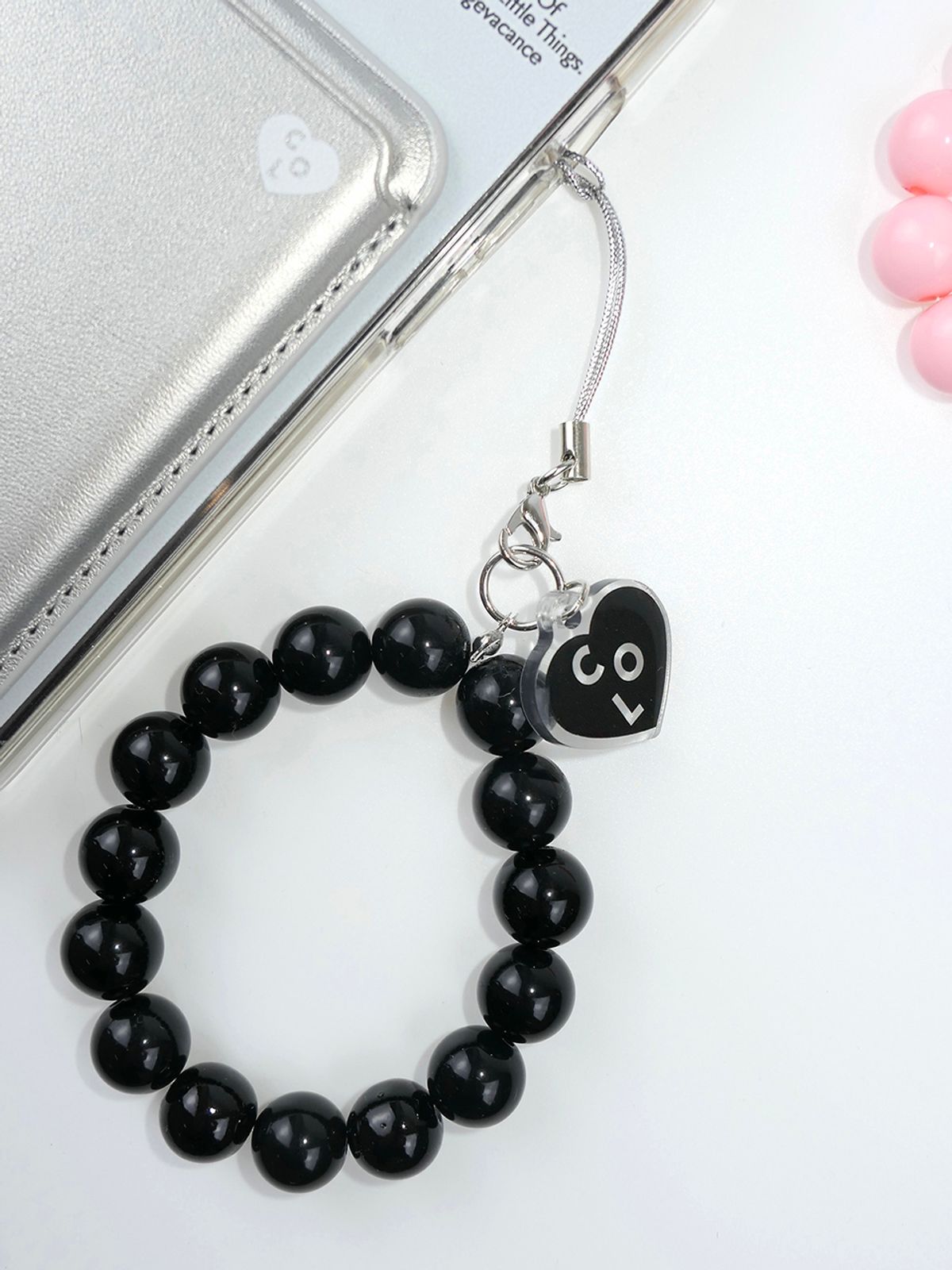 꼴라주바캉스(COLLAGEVACANCE) Heart Logo Pendant Keyring (키링)-4color