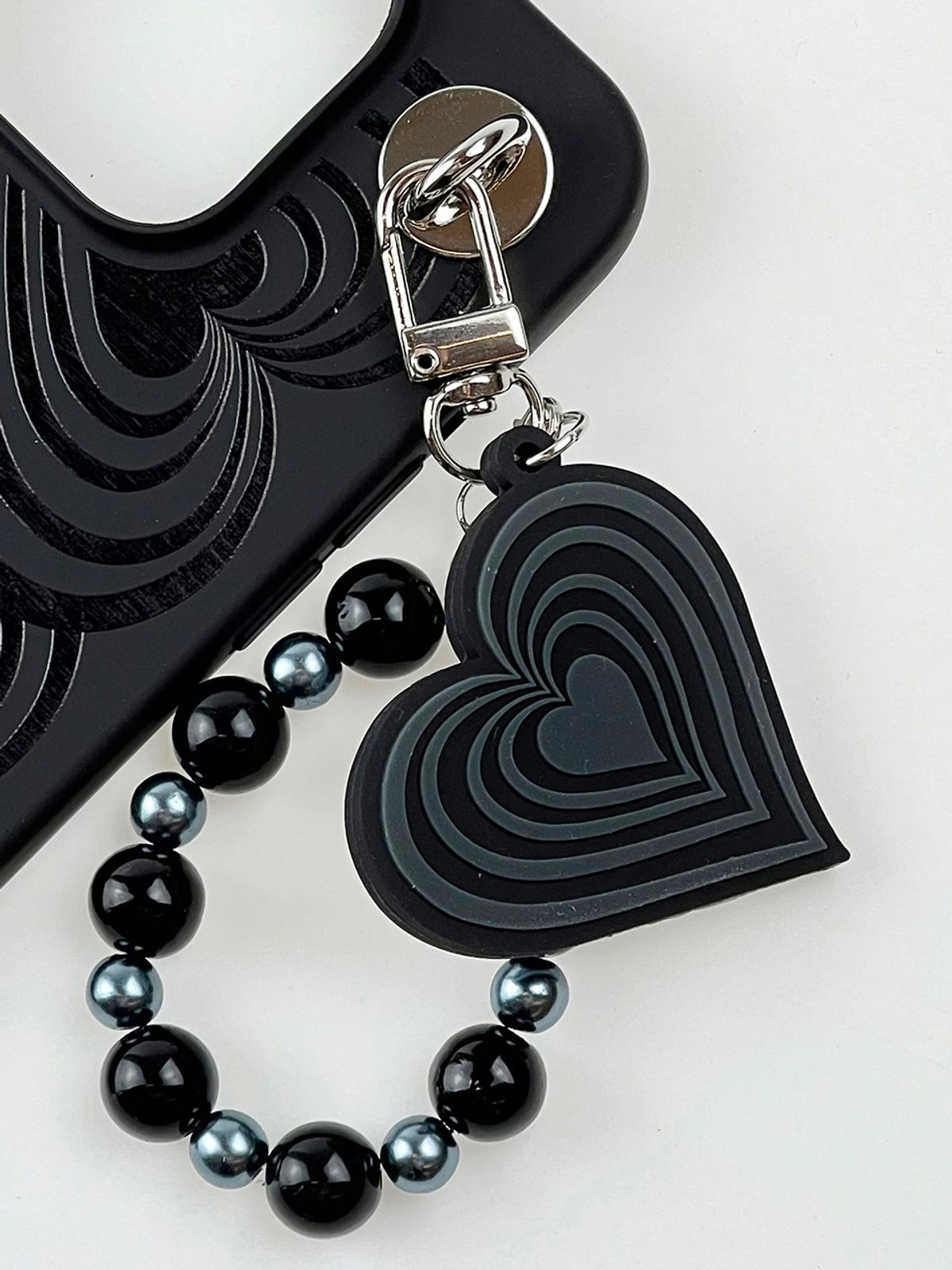 꼴라주바캉스(COLLAGEVACANCE) Stripe Heart Reversible Keyring (키링)