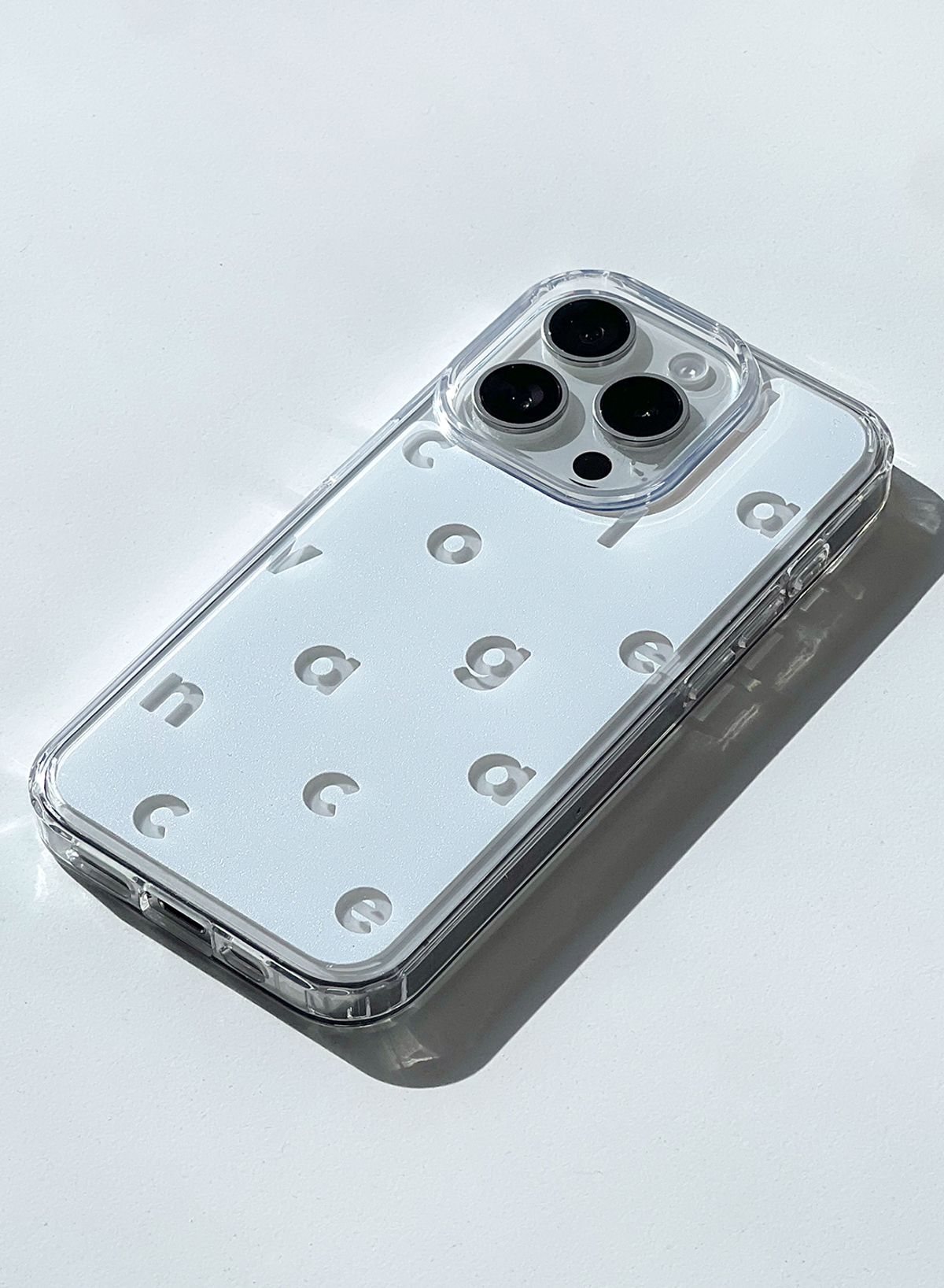 꼴라주바캉스(COLLAGEVACANCE) Logo Alphabet Phonecase (폰케이스)-Transparent White