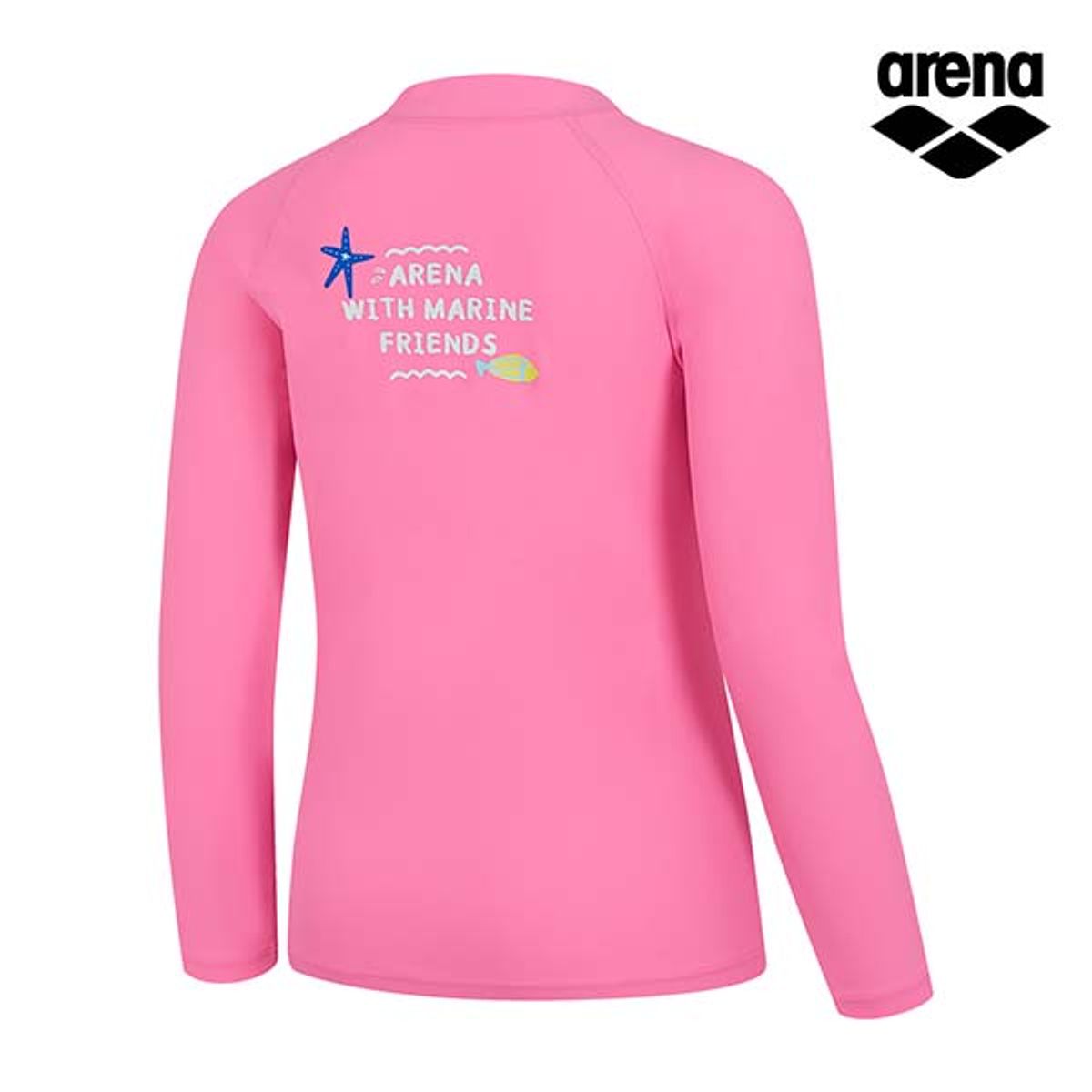 아레나 키즈(ARENA KIDS) 마리 아동 레저 집업 래쉬가드 A4BG1GC02LPK