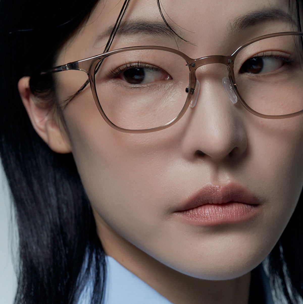 알로아이웨어(ALO EYEWEAR) [AIR FLEX] AL6403 1313G 에어플렉스 초경량_투명카키 세인트 스퀘어 안경테_블루라이트 렌즈 선택