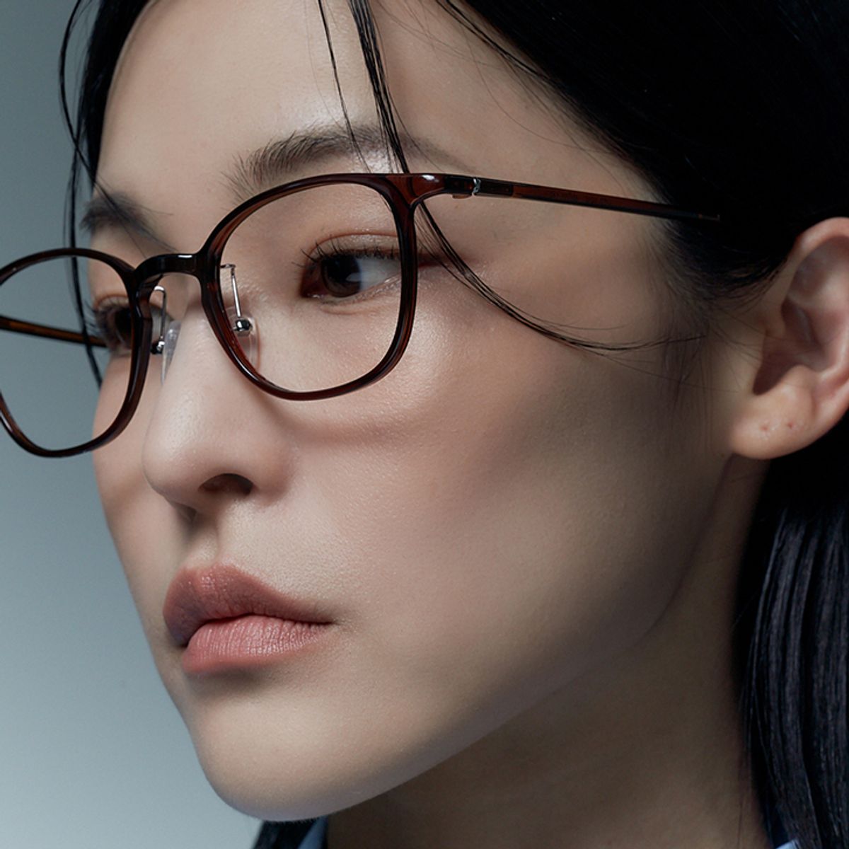 알로아이웨어(ALO EYEWEAR) [AIR FLEX] AL6403 1616G 에어플렉스 초경량_브라운 세인트 스퀘어 안경테_블루라이트 렌즈 선택