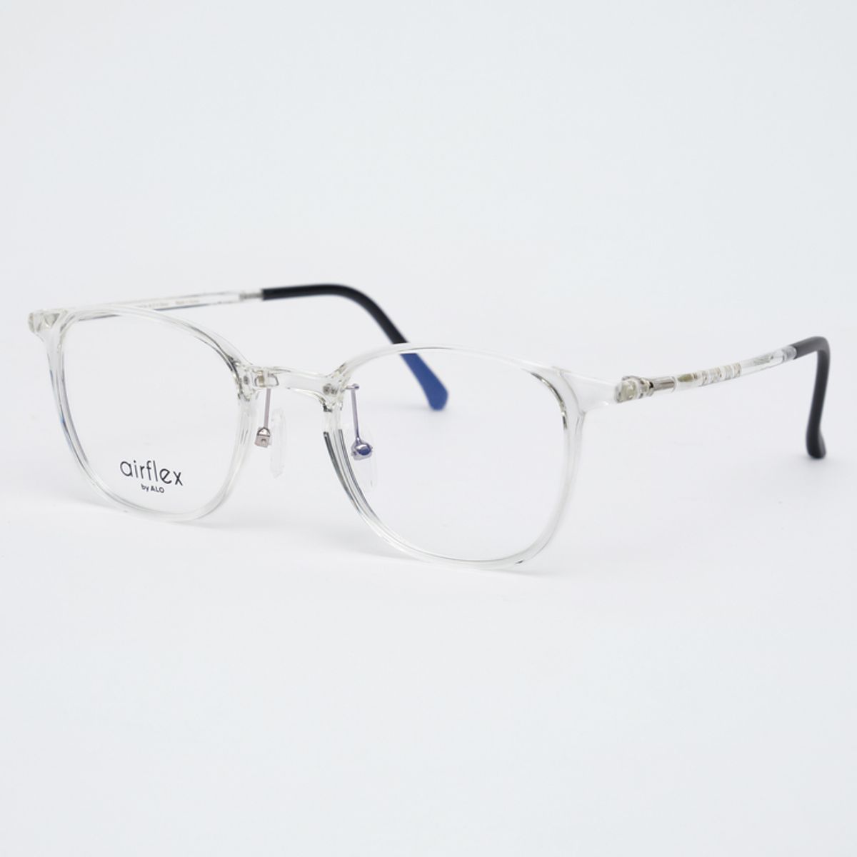 알로아이웨어(ALO EYEWEAR) [AIR FLEX] AL6403 2020G 에어플렉스 초경량_투명클리어 세인트 스퀘어 안경테_블루라이트 렌즈 선택