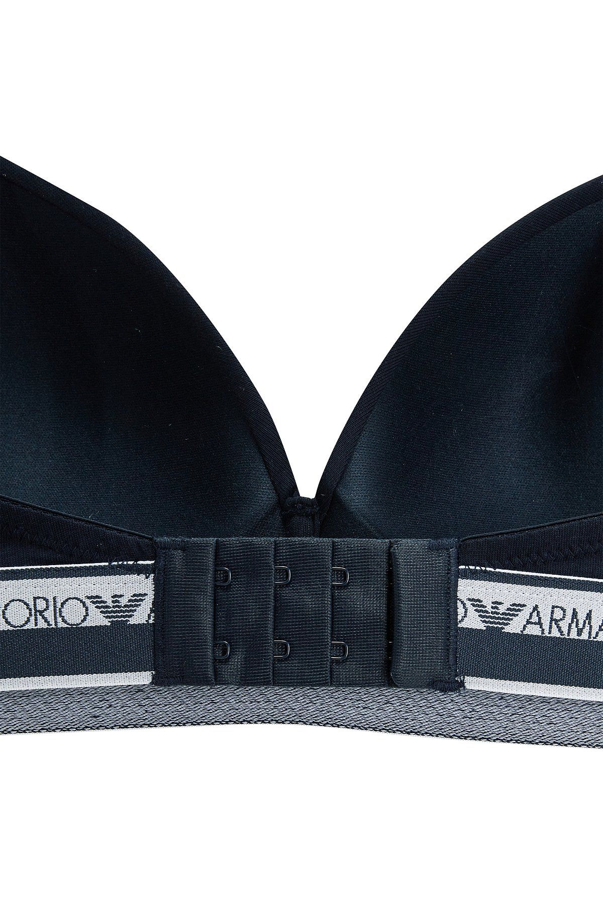엠포리오 아르마니 언더웨어(EMPORIO ARMANI UNDERWEAR) 여성 로고 라인 밴드 트라이앵글 브라_마린_0824181519