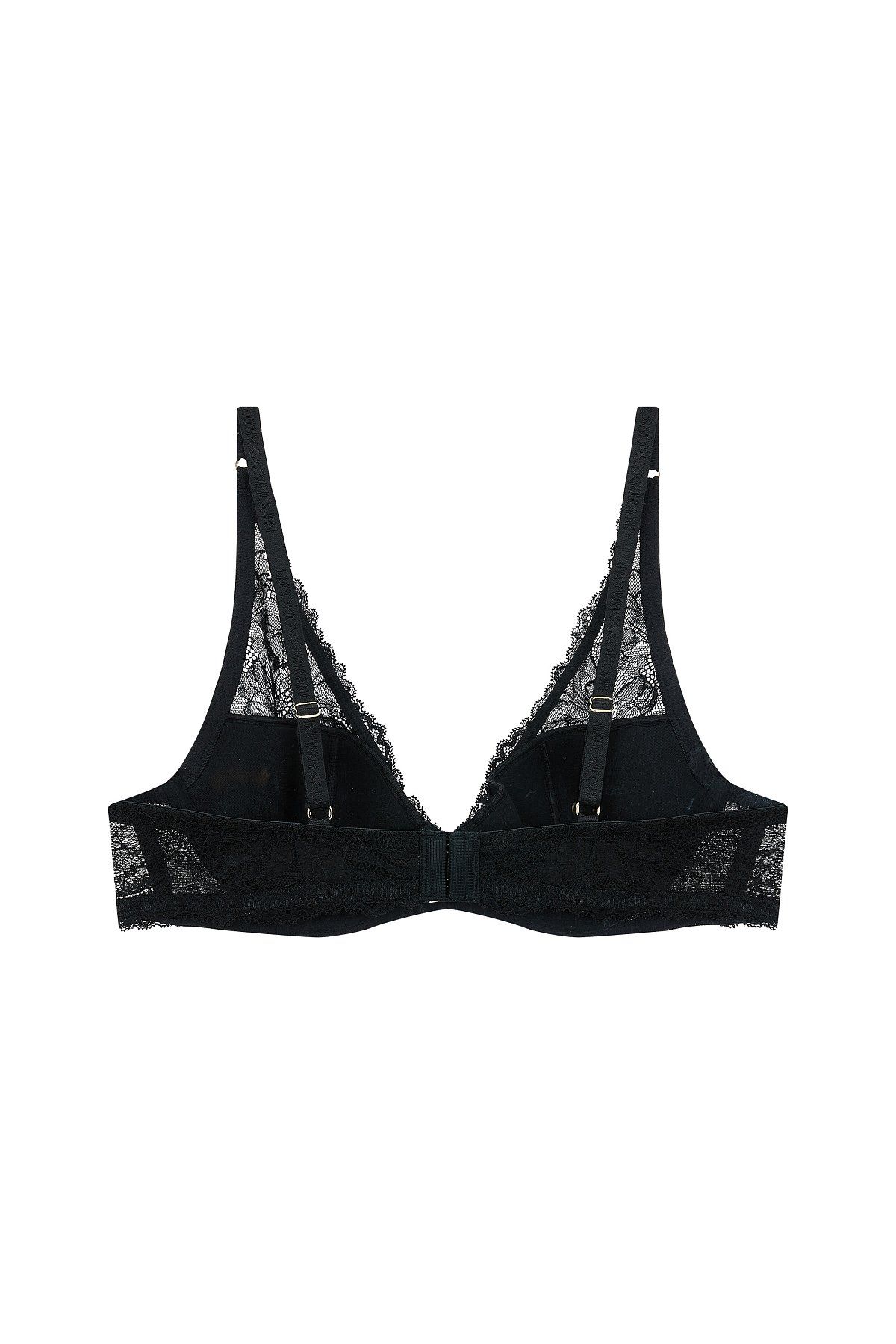 엠포리오 아르마니 언더웨어(EMPORIO ARMANI UNDERWEAR) 플라워 레이스 패디드 브라_블랙_0824185506