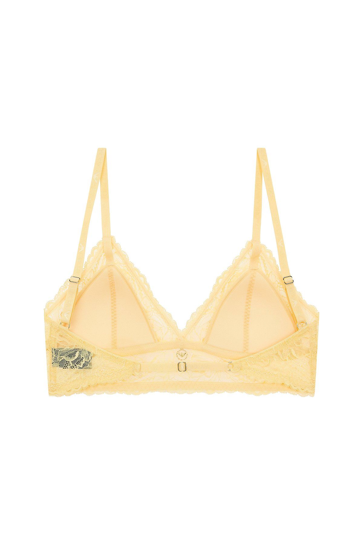 엠포리오 아르마니 언더웨어(EMPORIO ARMANI UNDERWEAR) 여성 플라워 레이스 트라이앵글 브라_옐로우쉬 베이지_0824181505