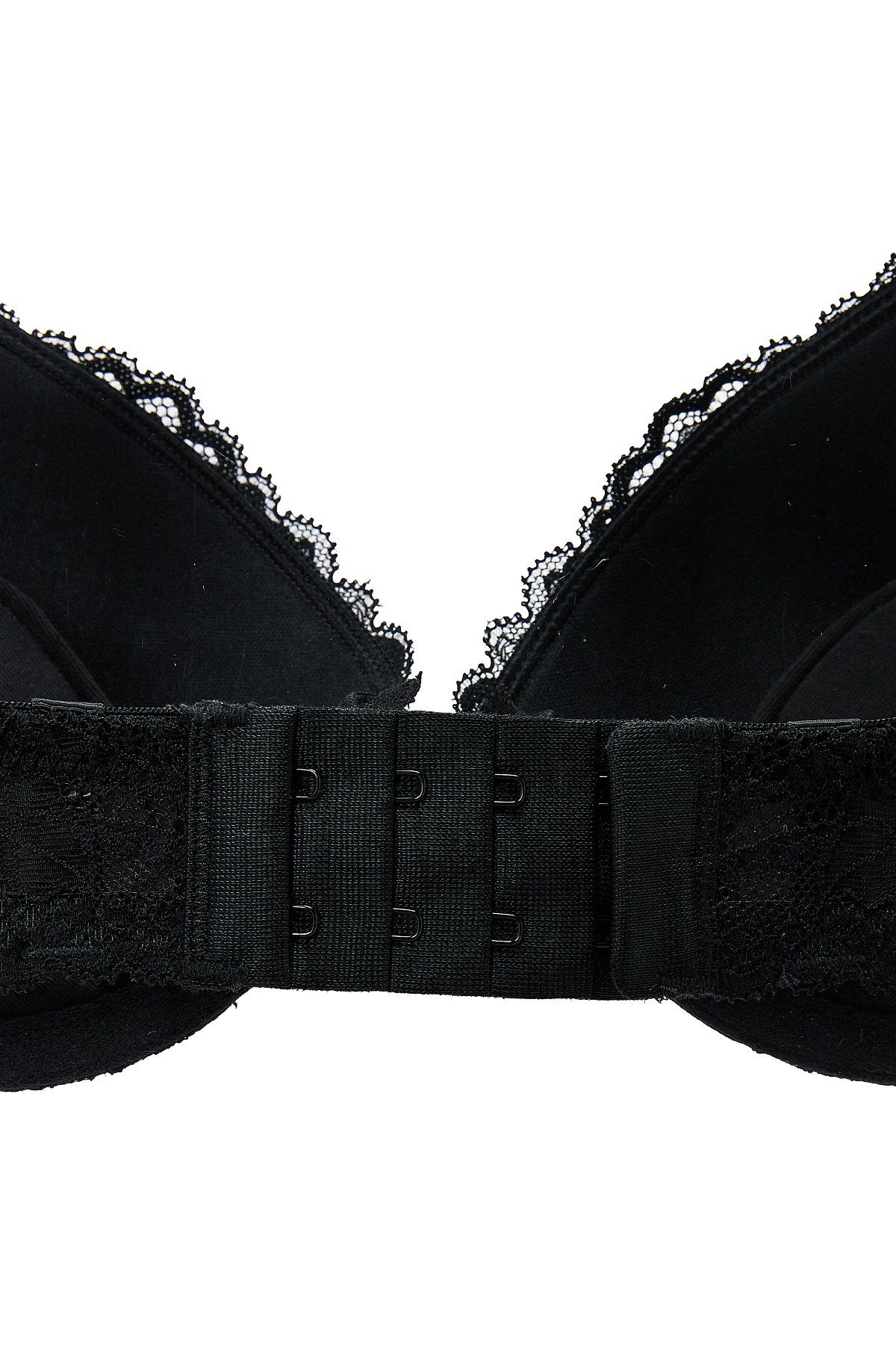 엠포리오 아르마니 언더웨어(EMPORIO ARMANI UNDERWEAR) 여성 플라워 레이스 리무브 푸쉬업 브라_블랙_0824185508