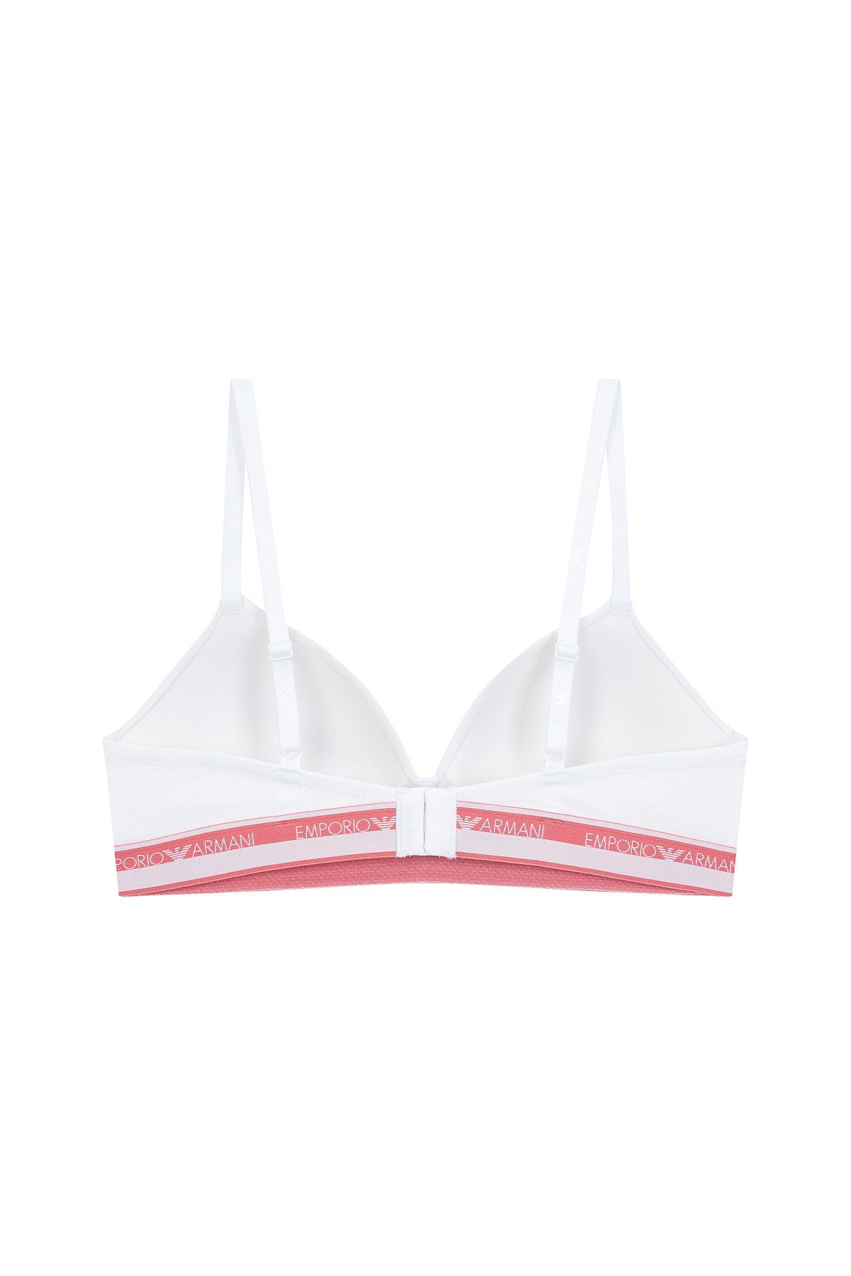 엠포리오 아르마니 언더웨어(EMPORIO ARMANI UNDERWEAR) 여성 로고 라인 밴드 트라이앵글 브라_화이트_0824181517