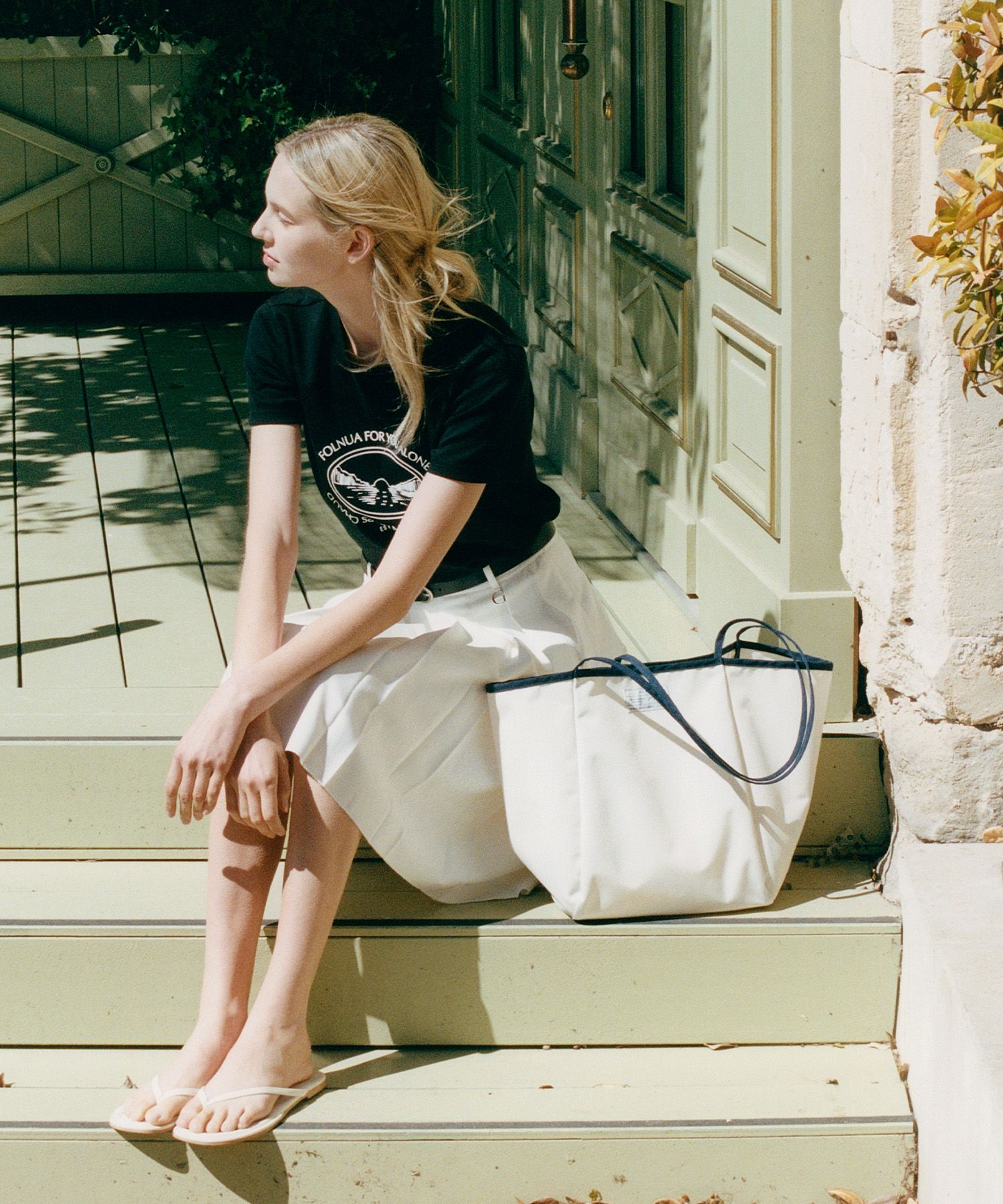 [24SS]韓国★FOLNUA★MER ECO BAG (NYLON)★メル エコ バッグ 24SS]韓国☆FOLNUA☆MER ECO BAG (NYLON)☆メル エコ バッグ