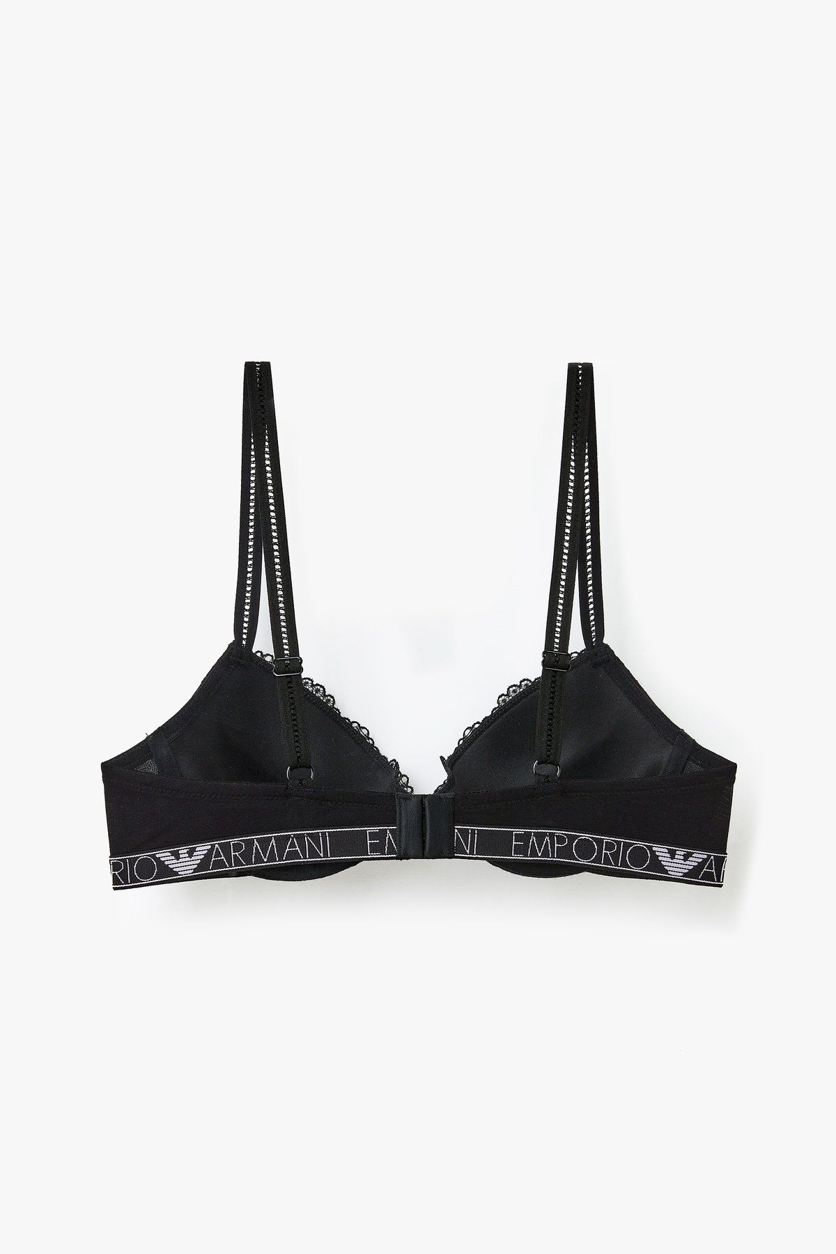 엠포리오 아르마니 언더웨어(EMPORIO ARMANI UNDERWEAR) 플라워 자수 내추럴 푸쉬업 브라_블랙_0824185515
