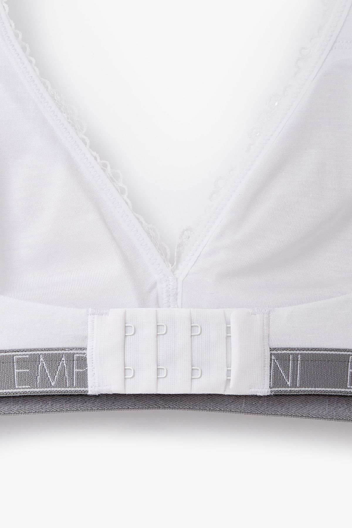 엠포리오 아르마니 언더웨어(EMPORIO ARMANI UNDERWEAR) 여성 플라워 자수 리무브 브라렛 브라_화이트_0824181506