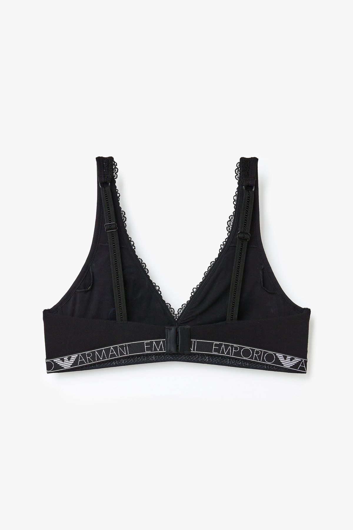엠포리오 아르마니 언더웨어(EMPORIO ARMANI UNDERWEAR) 여성 플라워 자수 리무브 브라렛 브라_블랙_0824181507