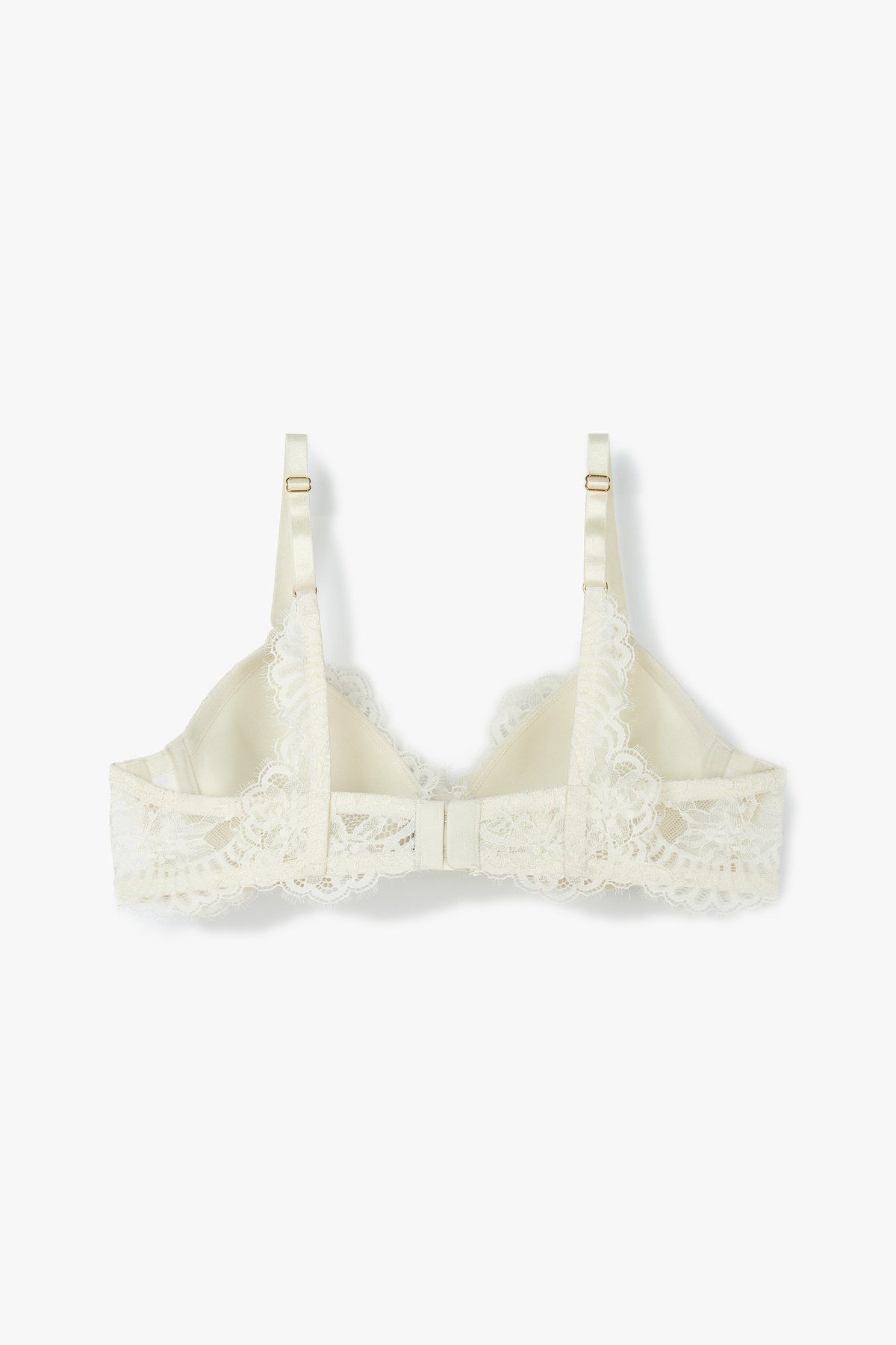 엠포리오 아르마니 언더웨어(EMPORIO ARMANI UNDERWEAR) 여성 플라워 레이스 내추럴 푸쉬업 브라_크림_0824185513