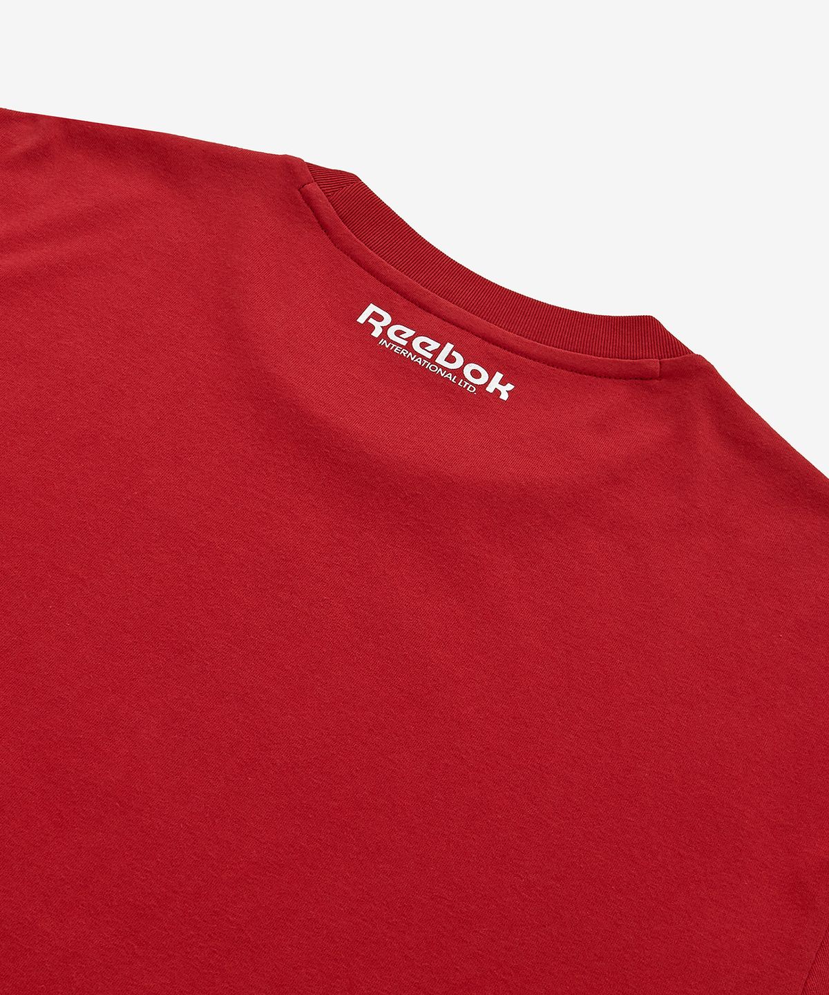 리복(REEBOK) 빅 로고 그래픽 티셔츠 - 레드