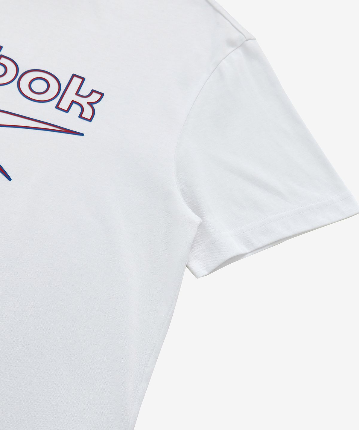 리복(REEBOK) 빅 로고 그래픽 티셔츠 - 화이트