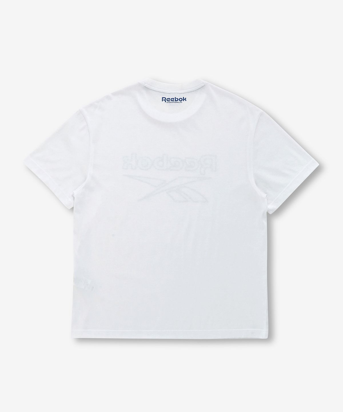 리복(REEBOK) 빅 로고 그래픽 티셔츠 - 화이트