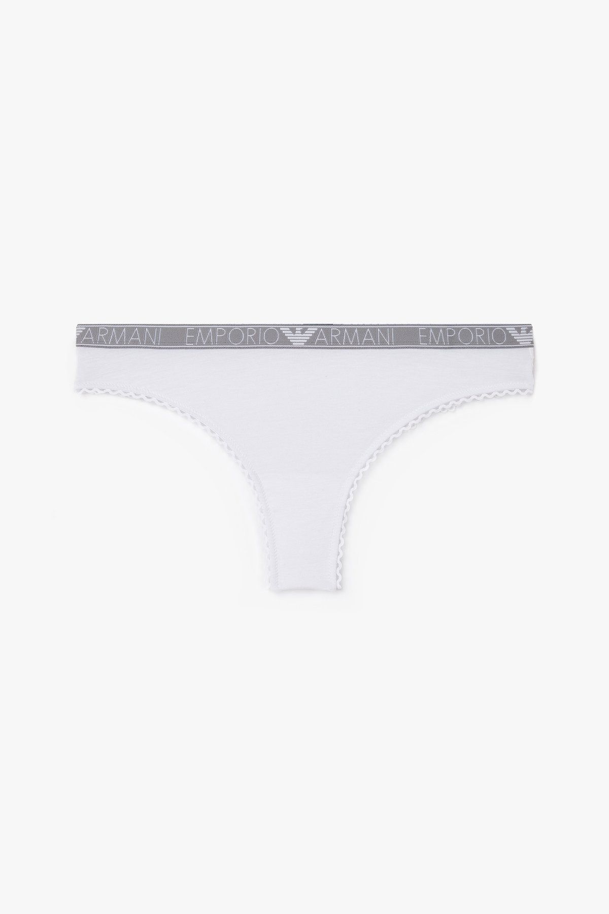 엠포리오 아르마니 언더웨어(EMPORIO ARMANI UNDERWEAR) 여성 플라워 자수 브라질리언 브리프_화이트_0824111515