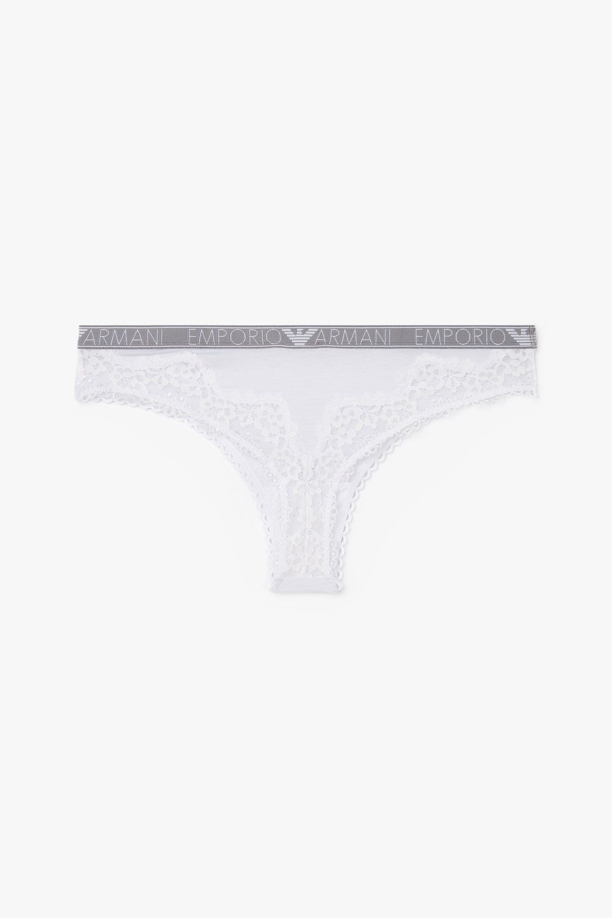 엠포리오 아르마니 언더웨어(EMPORIO ARMANI UNDERWEAR) 여성 플라워 자수 브라질리언 브리프_화이트_0824111515