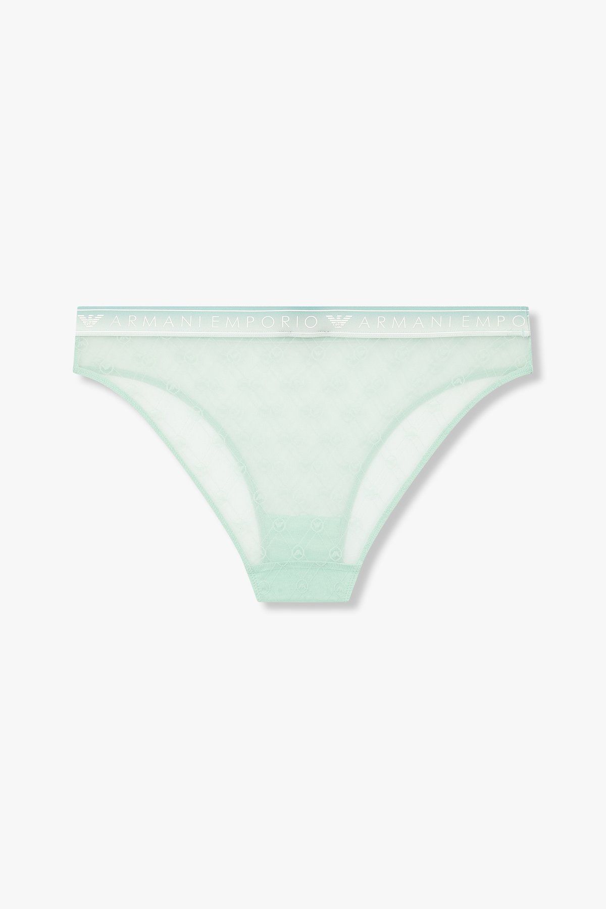 엠포리오 아르마니 언더웨어(EMPORIO ARMANI UNDERWEAR) 여성 이글 패턴 메쉬 브리프_민트_0824111505