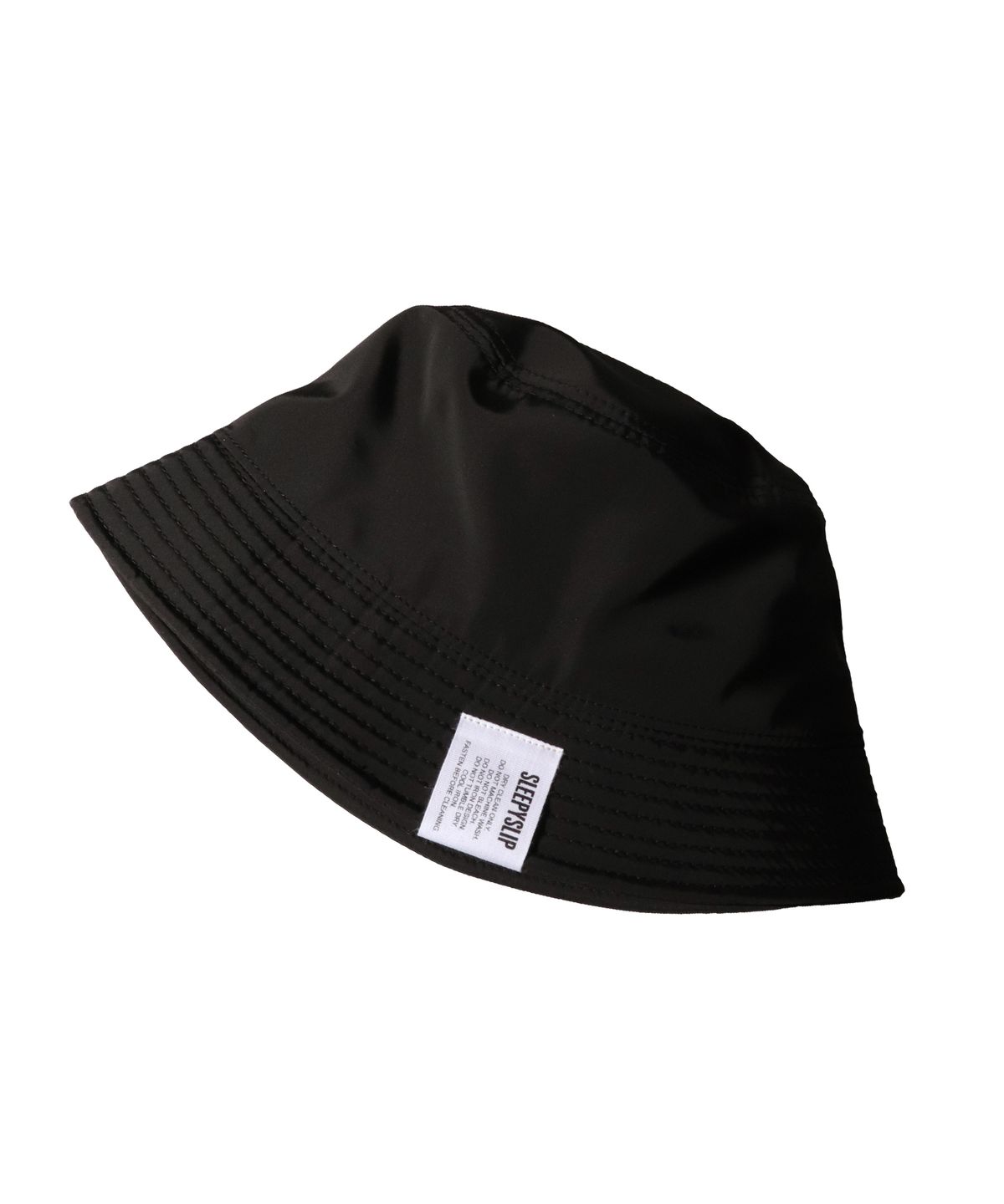 슬리피슬립(SLEEPYSLIP) SATIN BLACK BUCKET HAT