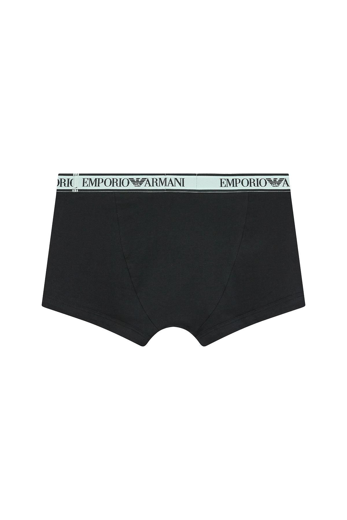 엠포리오 아르마니 언더웨어(EMPORIO ARMANI UNDERWEAR) 남성 로고 밴딩 솔리드 드로즈 3PACK_블랙_08M4163507