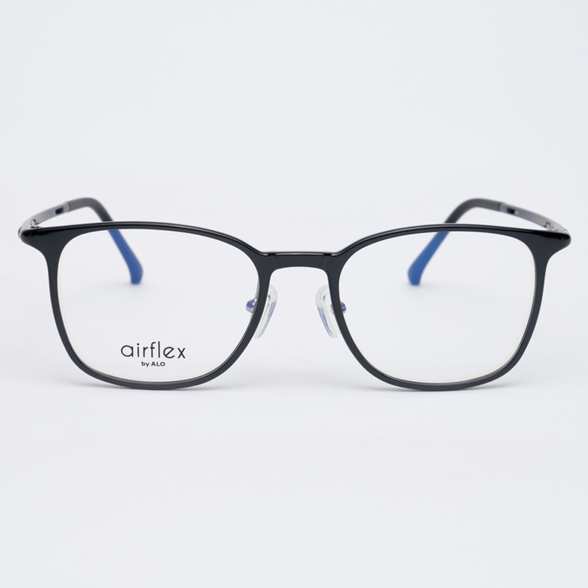알로아이웨어(ALO EYEWEAR) [AIR FLEX] AL6404 0909G 에어플렉스 초경량_블랙 오피스 스퀘어 안경테_블루라이트 렌즈 선택
