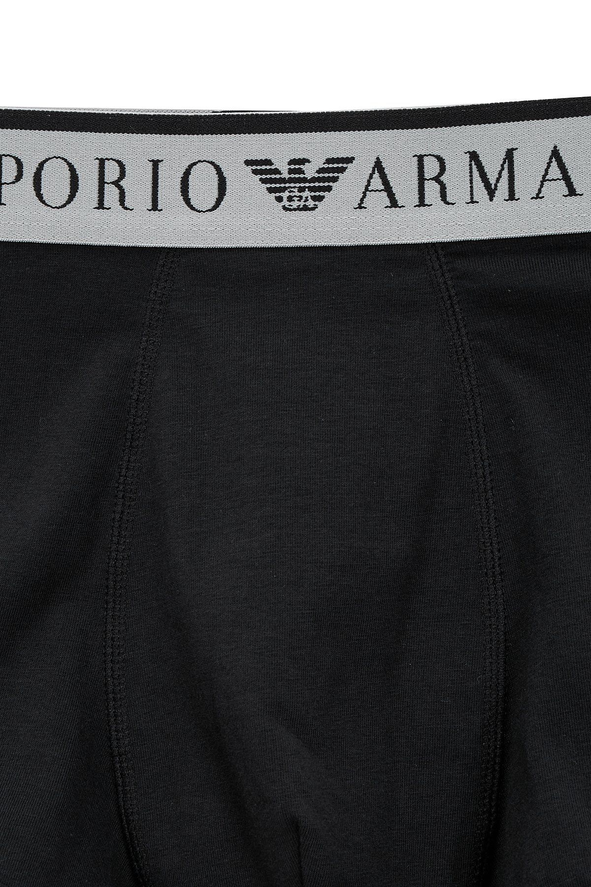 엠포리오 아르마니 언더웨어(EMPORIO ARMANI UNDERWEAR) 남성 이지 솔리드 코튼 드로즈_블랙_0814112057