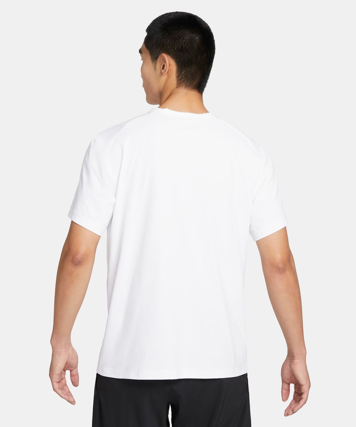 나이키(NIKE) 드라이 핏 UV 하이버스 반소매 피트니스 탑 M - 화이트:블랙 / DV9840-100