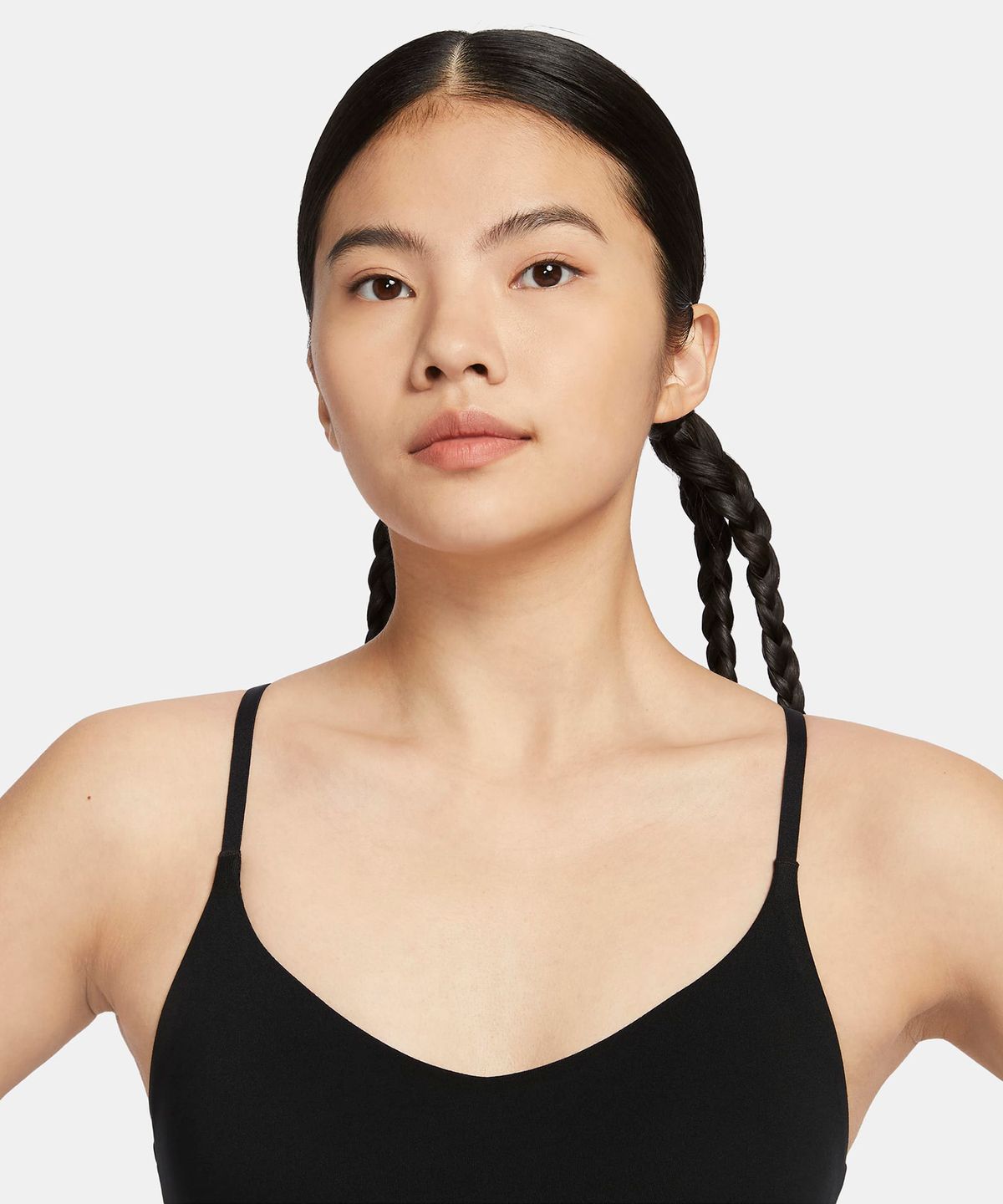 나이키(NIKE) 인디 라이트 서포트 패드 어저스터블 스포츠 브라 W - 블랙:화이트 / FD1063-011