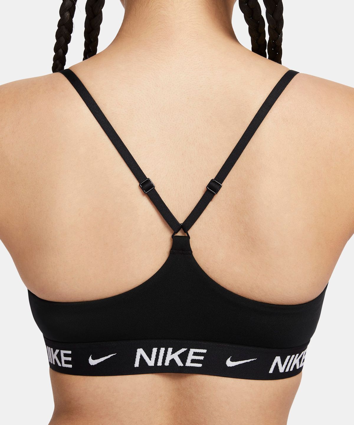 나이키(NIKE) 인디 라이트 서포트 패드 어저스터블 스포츠 브라 W - 블랙:화이트 / FD1063-011