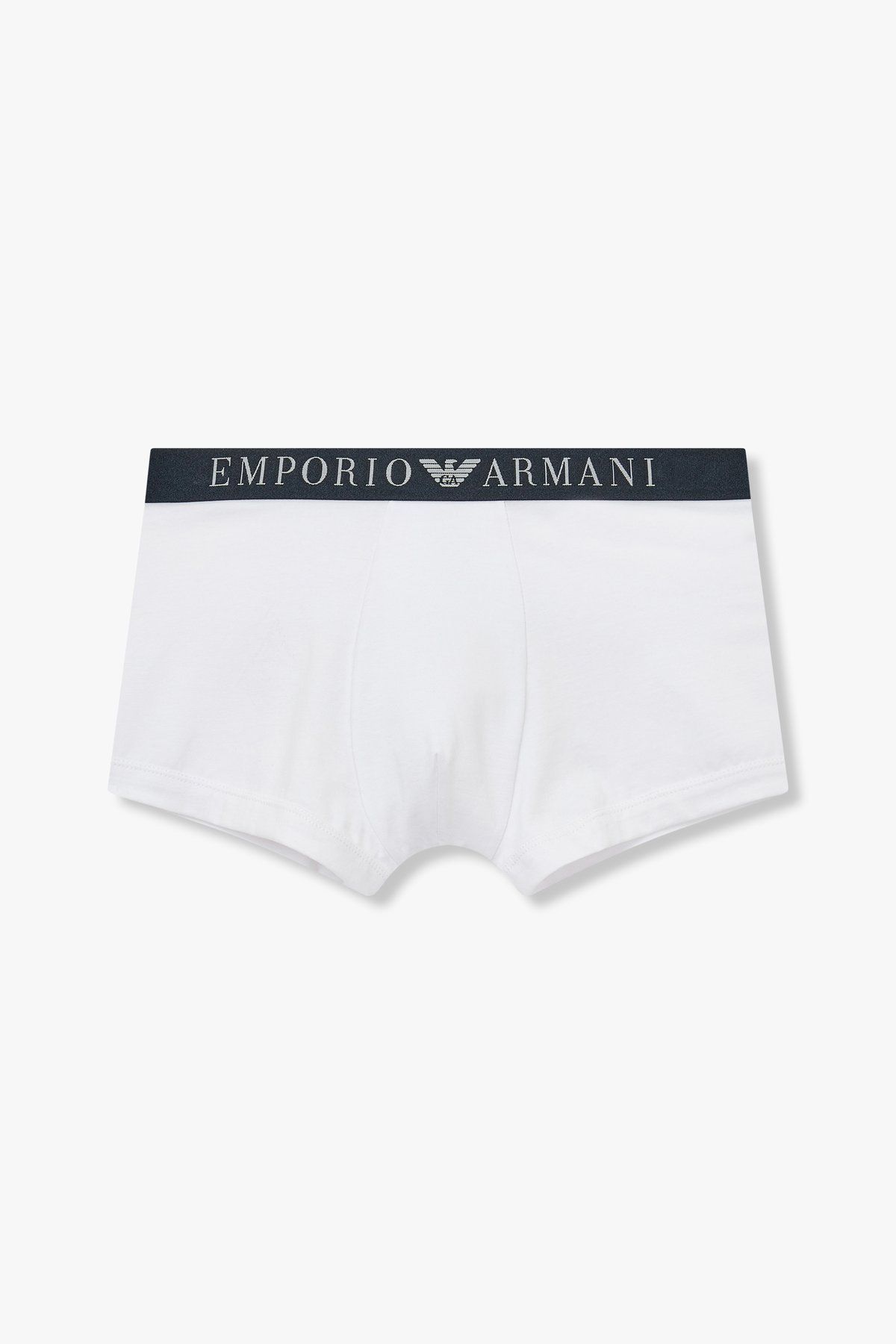 엠포리오 아르마니 언더웨어(EMPORIO ARMANI UNDERWEAR) 남성 베이직 로고 밴딩 드로즈_화이트_0814112037