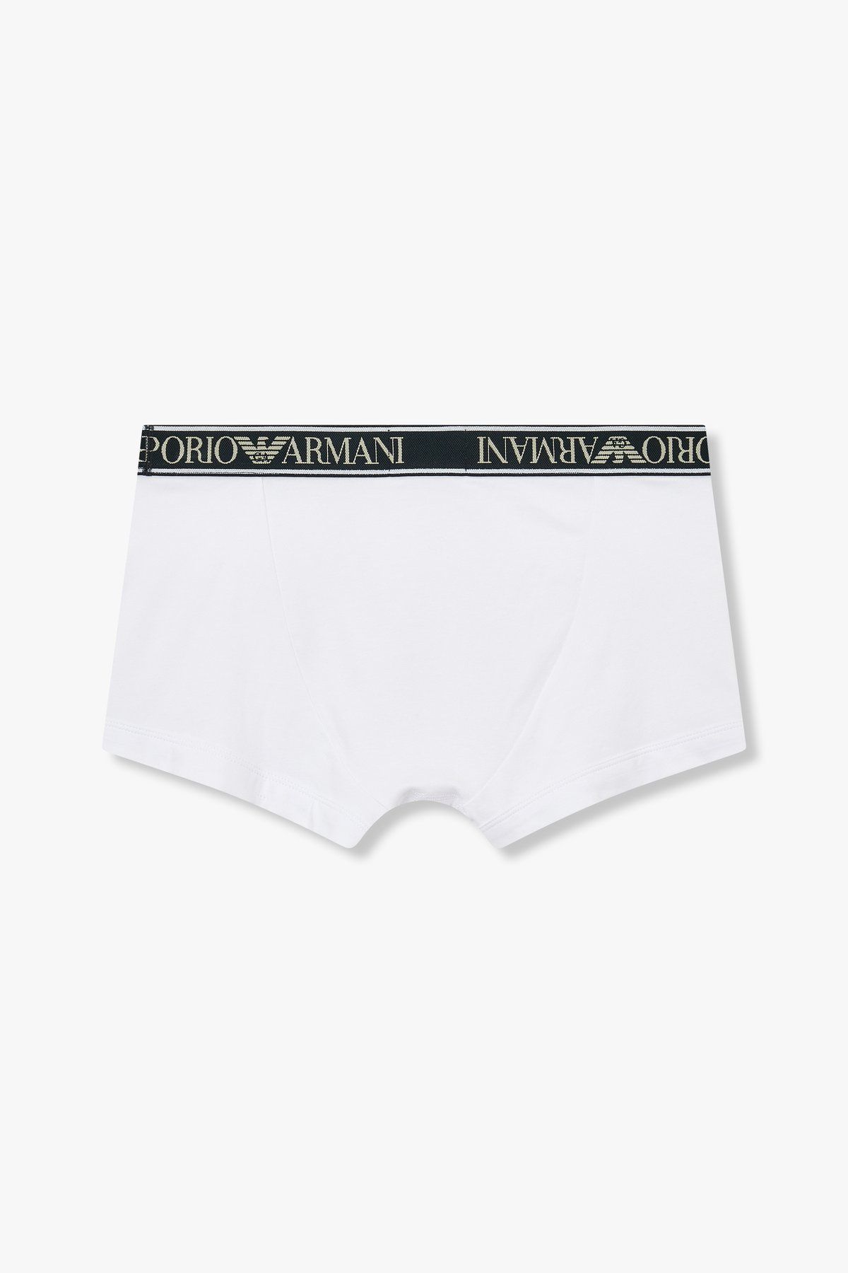 엠포리오 아르마니 언더웨어(EMPORIO ARMANI UNDERWEAR) 남성 텍스처드 로고 밴딩 드로즈_화이트_0814112040
