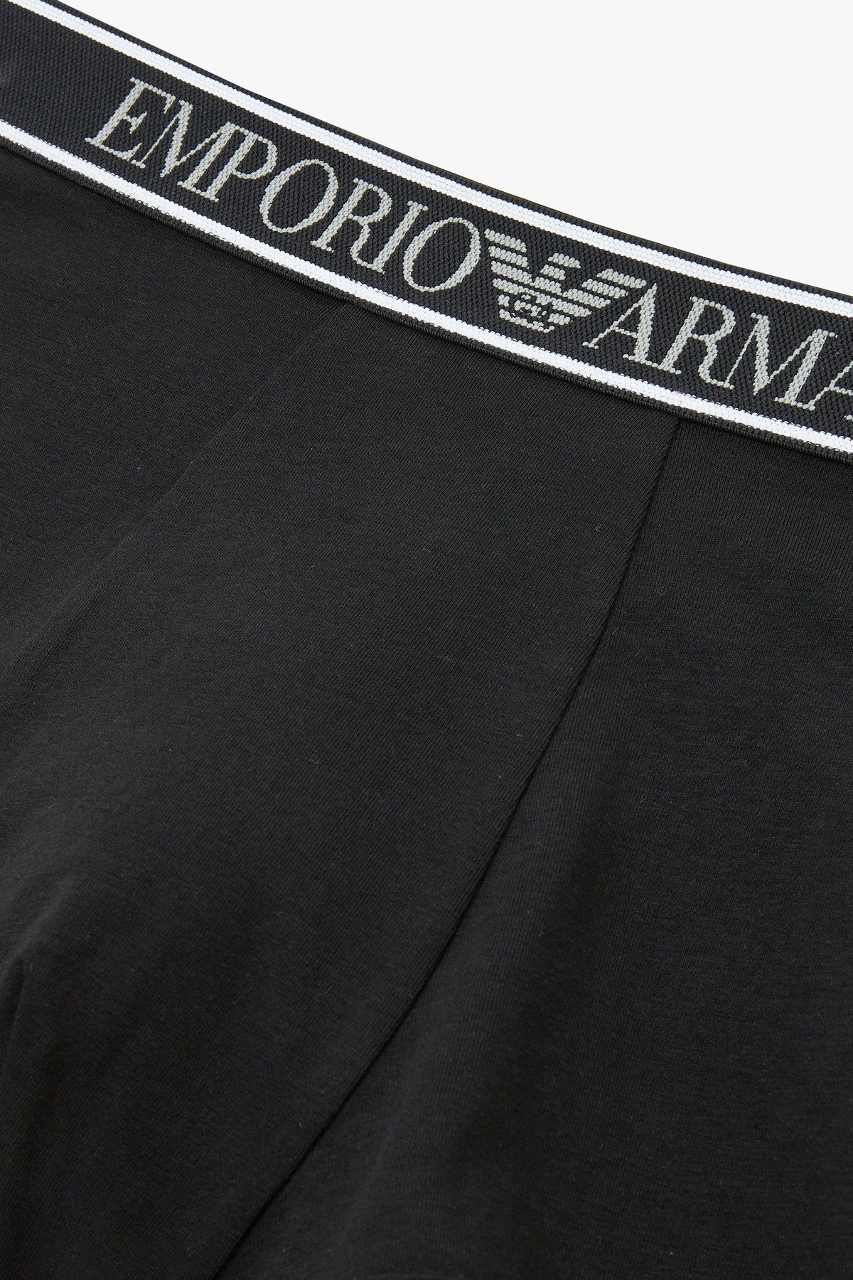 엠포리오 아르마니 언더웨어(EMPORIO ARMANI UNDERWEAR) 남성 텍스처드 로고 밴딩 드로즈_화이트_0814112041