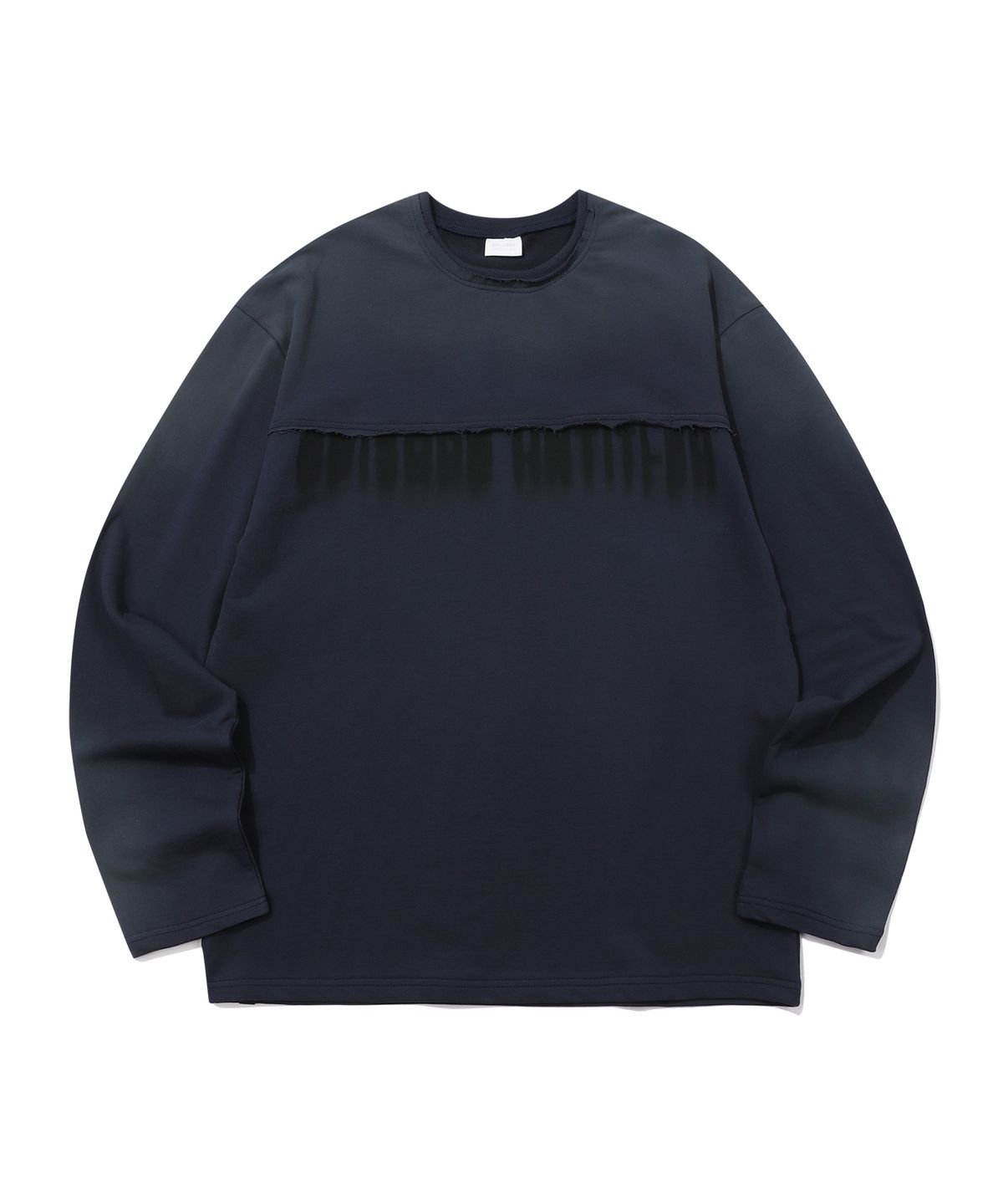 에피소드 언타이틀(EPISODE UNTITLED) HAND SPRAY LOGO PRINTING LONG SLEEVES_NAVY
