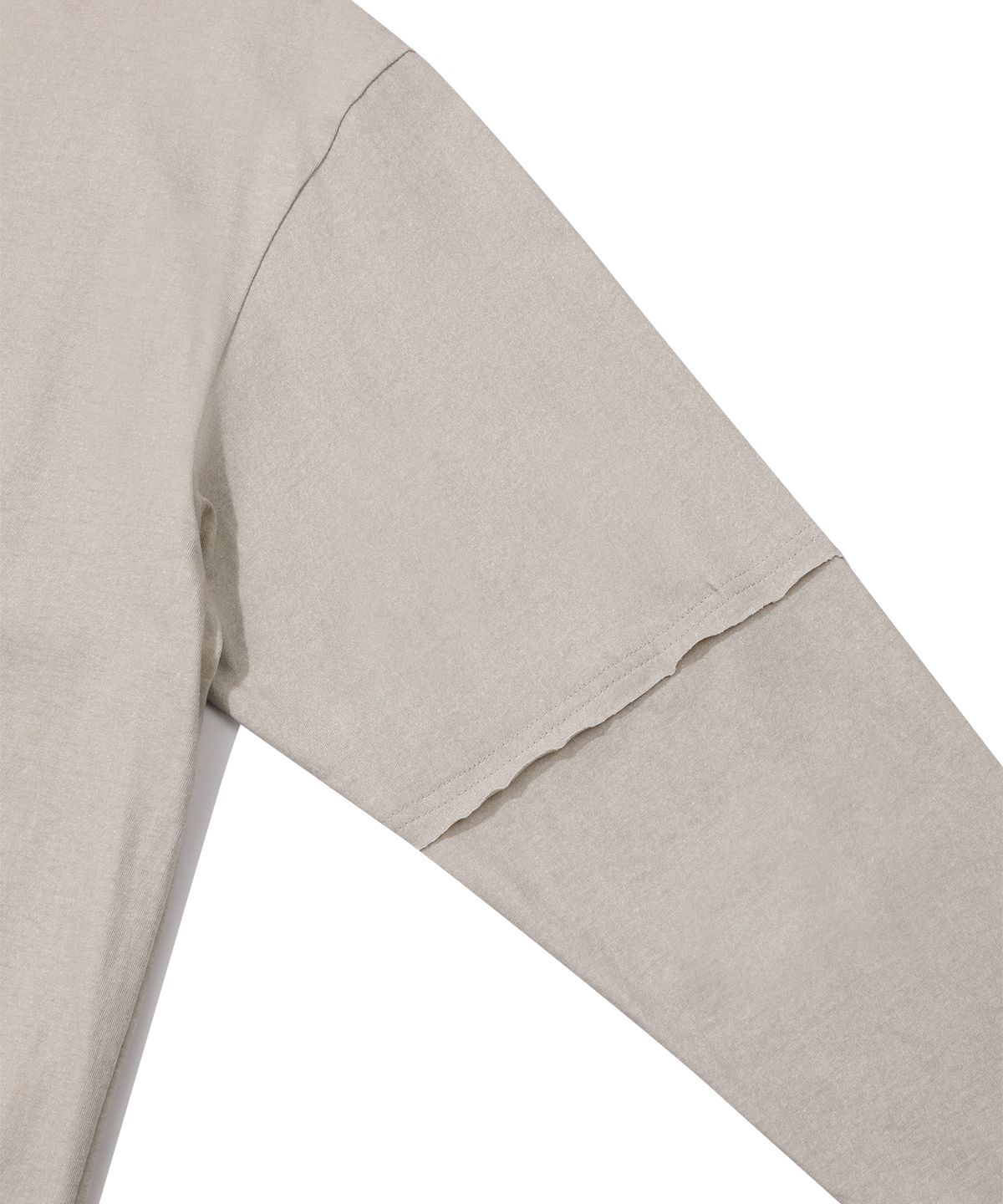 에피소드 언타이틀(EPISODE UNTITLED) LOGO PRINTING CUTTING LONG SLEEVES_BEIGE
