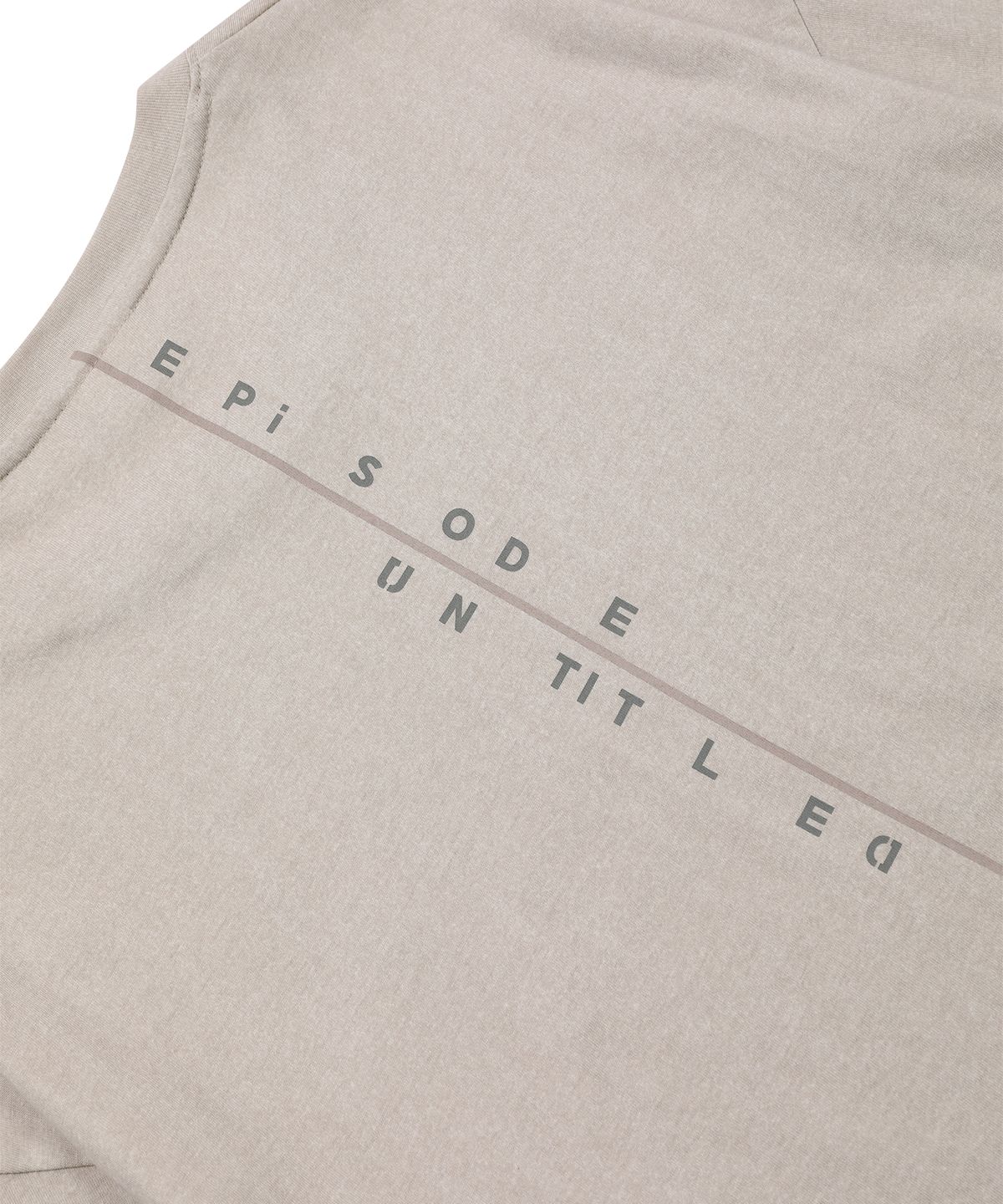 에피소드 언타이틀(EPISODE UNTITLED) LOGO PRINTING CUTTING LONG SLEEVES_BEIGE